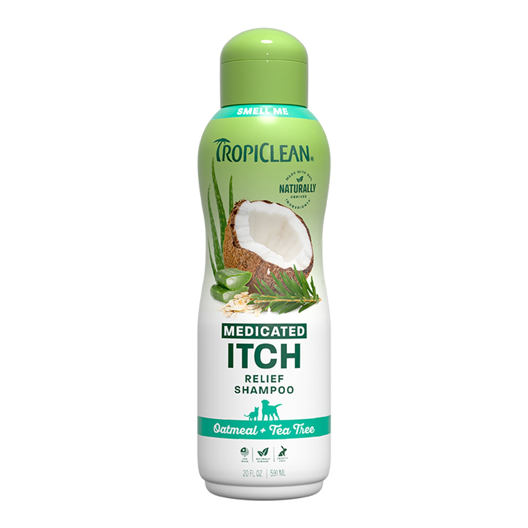 TropiClean® Medicated Oatmeal & Tea Tree Dog Shampoo dog Shampoos