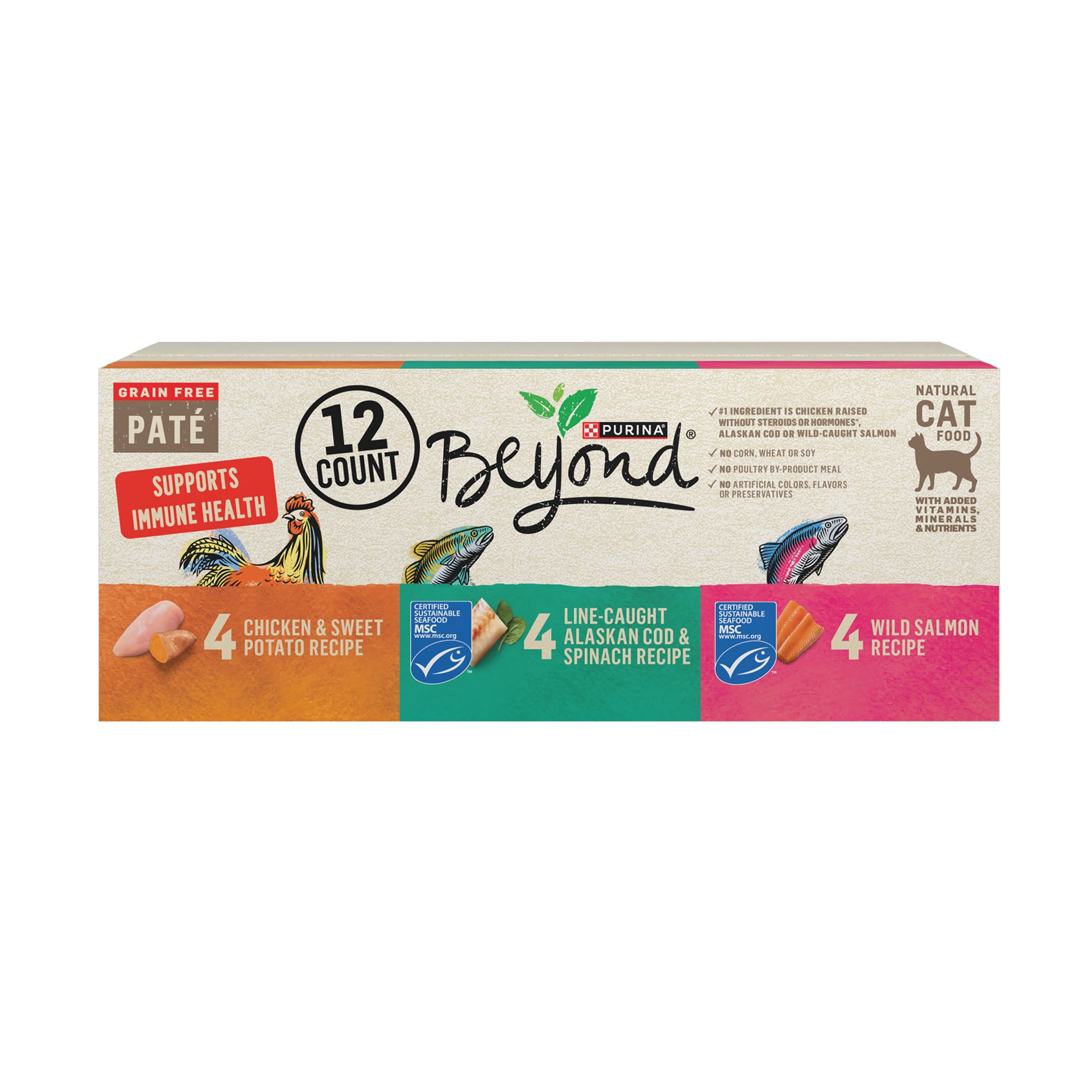 Purina® Beyond® Grain Free Adult Cat Wet Food 2.8 lb., Natural, Non