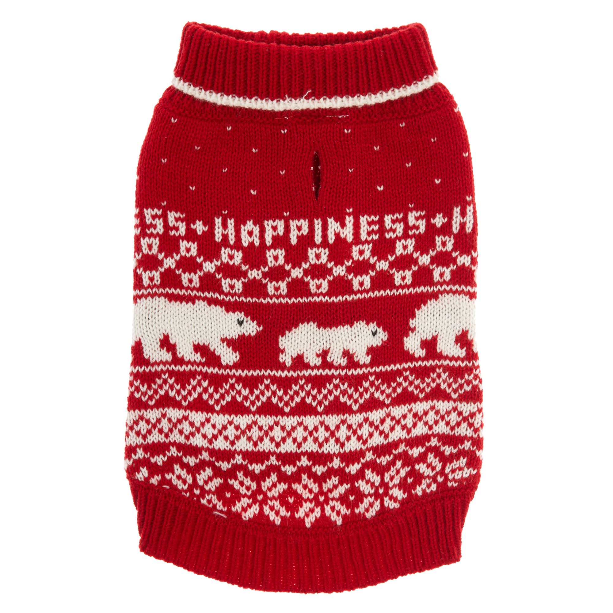 ED Ellen DeGeneres Polar Bear Dog Sweater dog Sweaters & Coats PetSmart