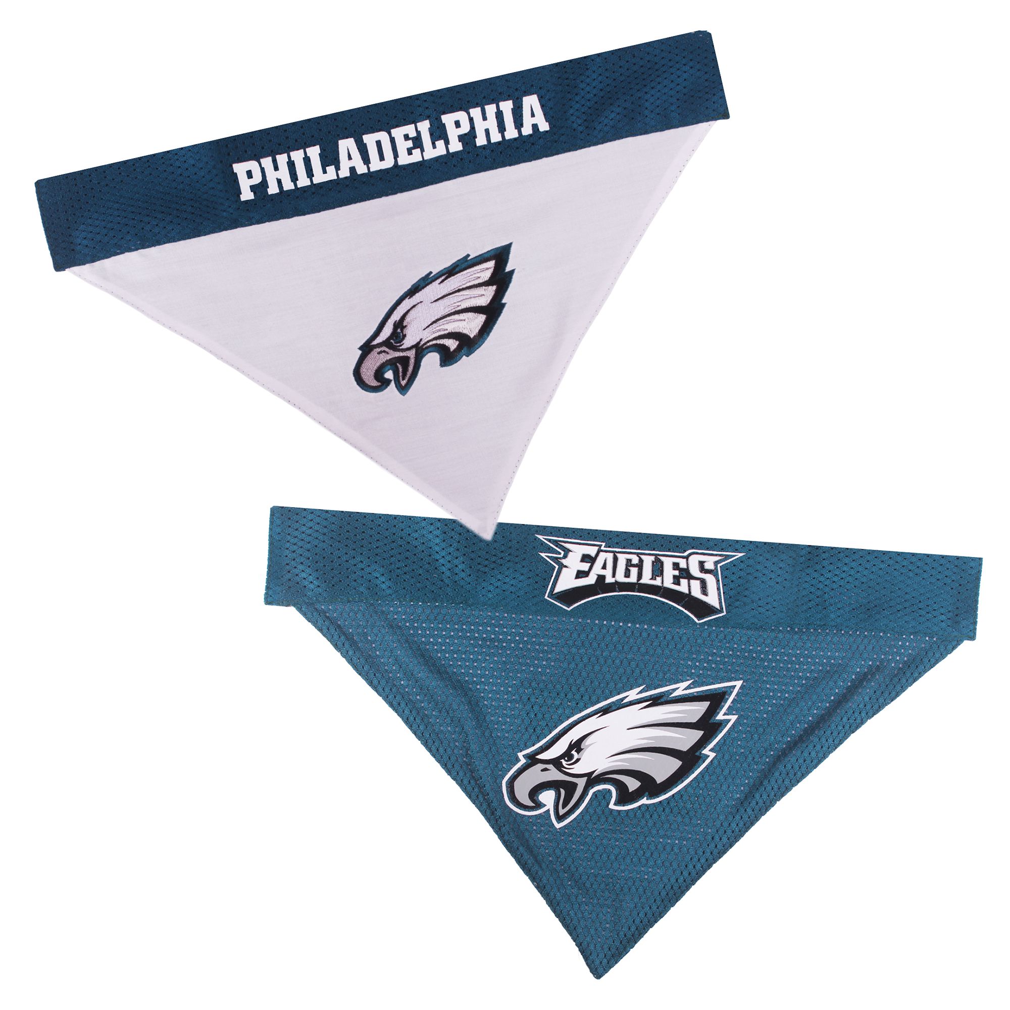Pets First Philadelphia Eagles NFL Reversible Bandana dog Jerseys