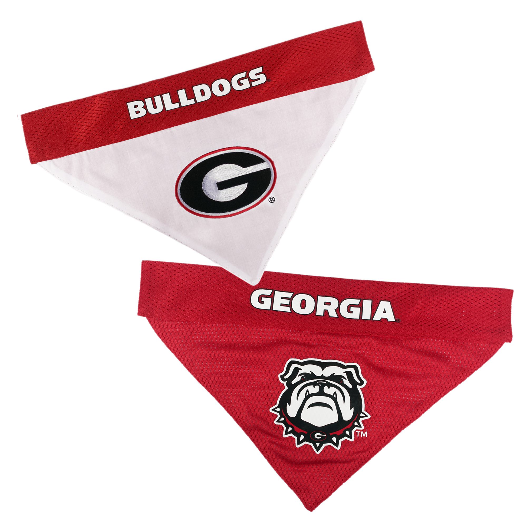 Bulldogs NCAA Reversible Pet Bandana dog Jerseys & Team