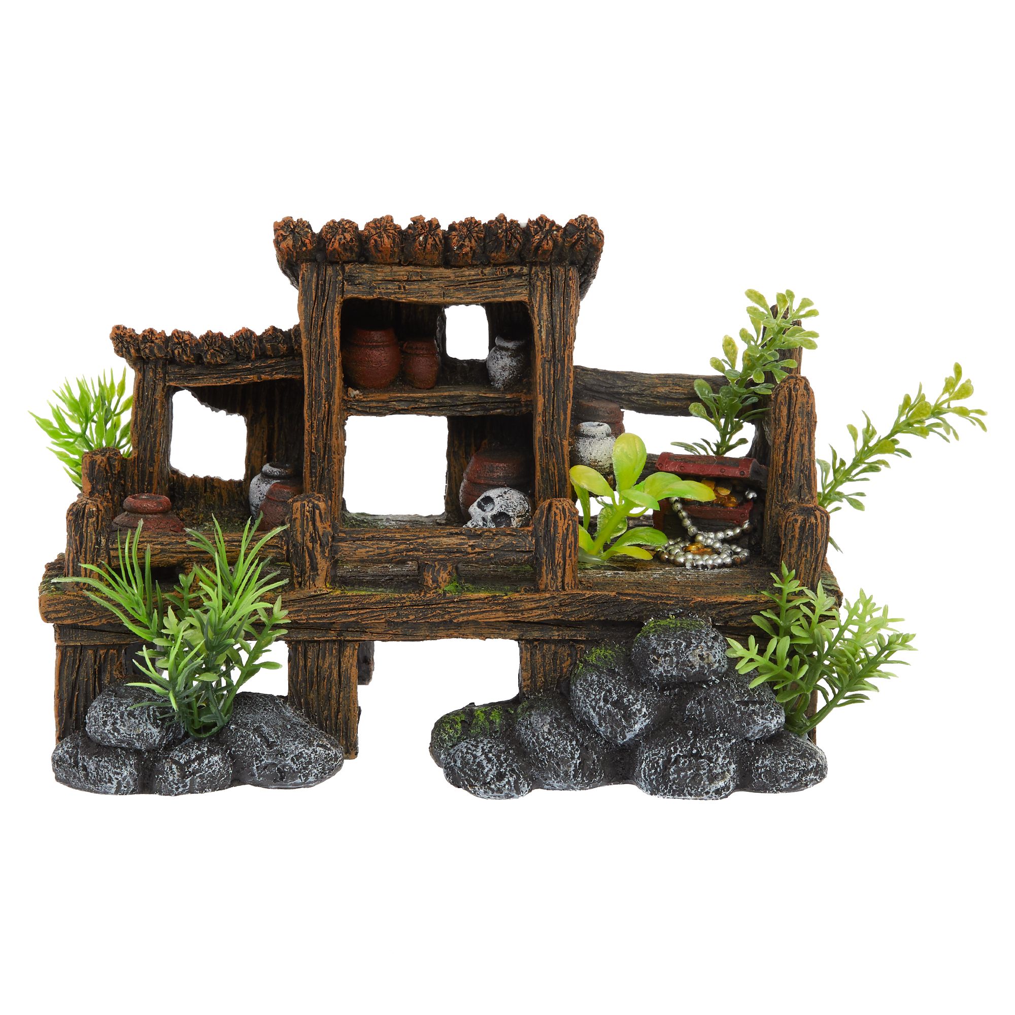 Top Fin® Sunken Hut Aquarium Ornament fish Ornaments PetSmart