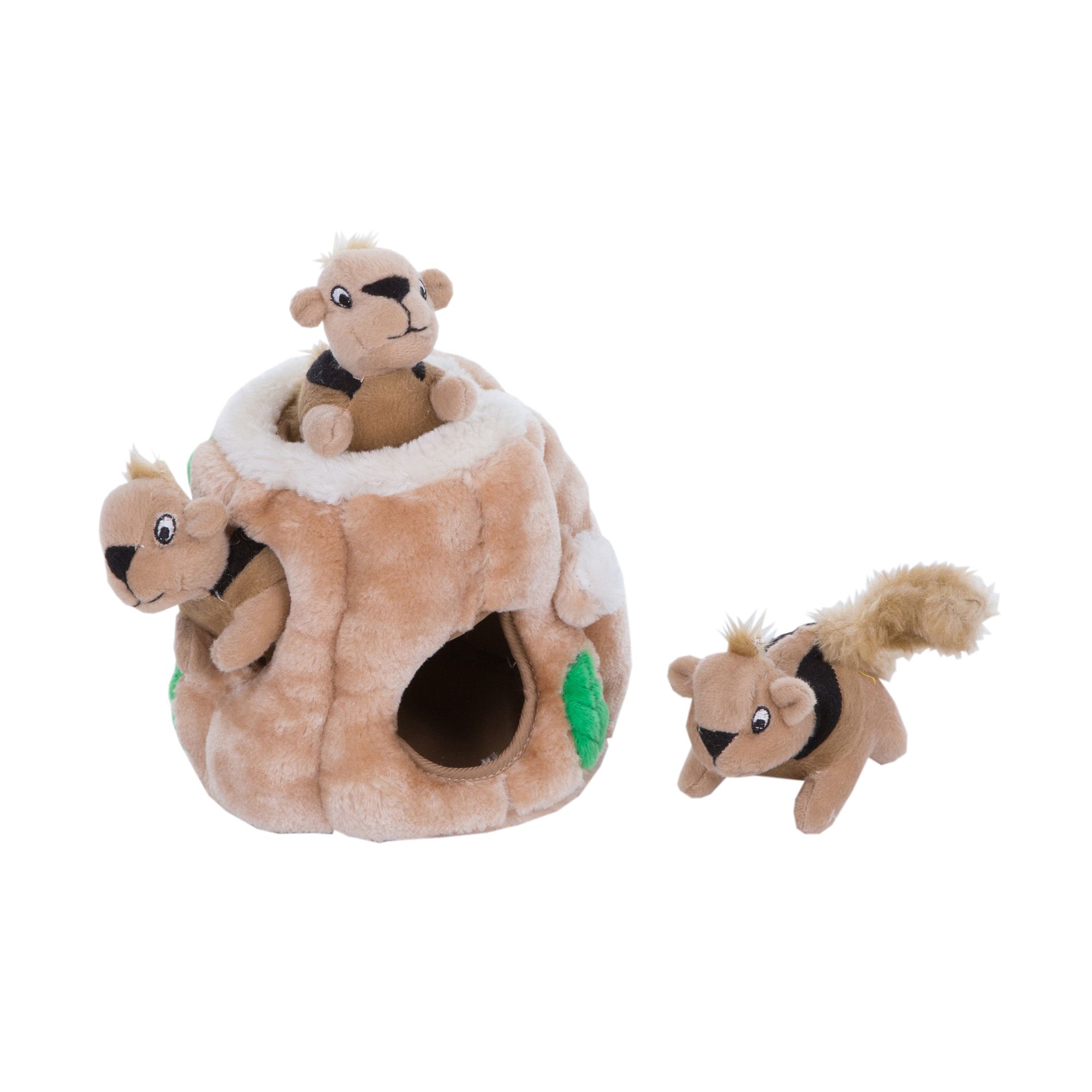 Outward Hound® HideaSquirrel Puzzle Dog Toy Plush, Squeaker dog