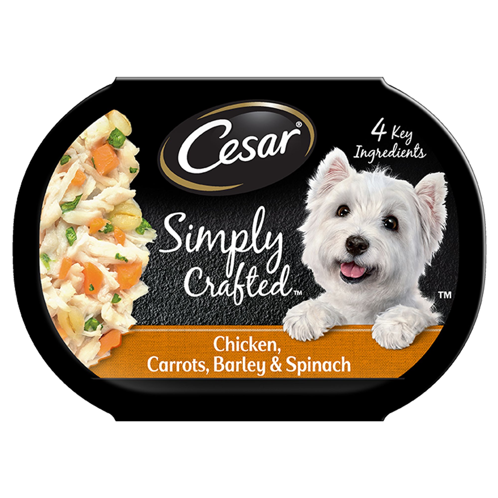 Cesar® Simply Crafted Adult Wet Dog Food & Meal Topper Grain Free, 1.