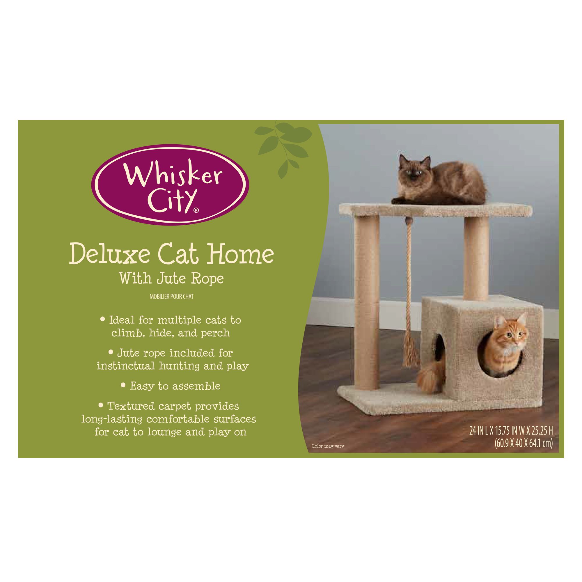 Whisker City Cat Perch With Jute Posts