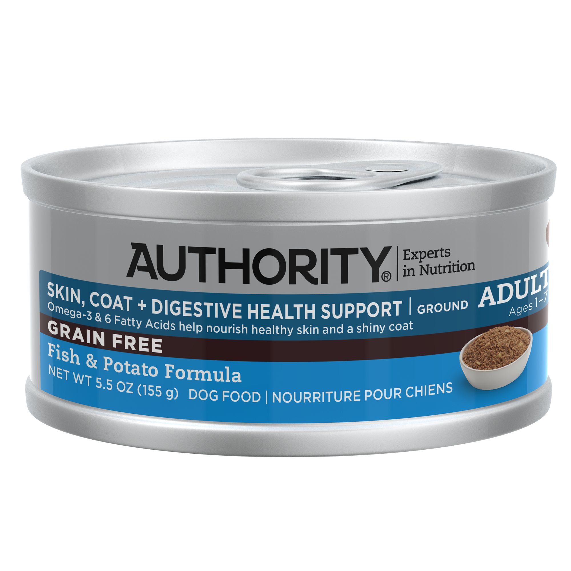 Authority® Skin, Coat + Digestive Healthy Support Ground Entree Wet Adult Dog Food Grain Free