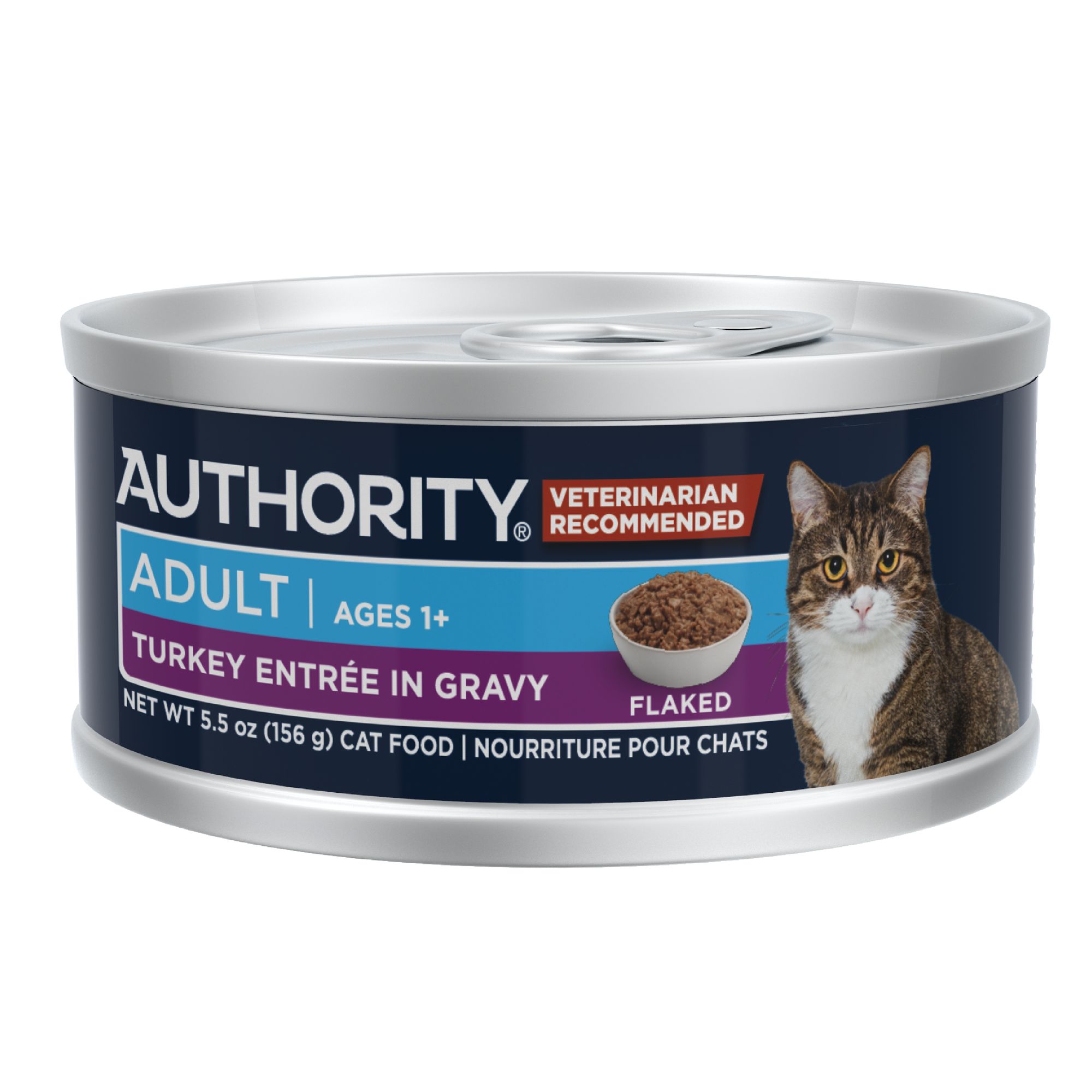 Authority® Everyday Health Adult Cat Wet Food 5.5 Oz, Flaked in Gravy