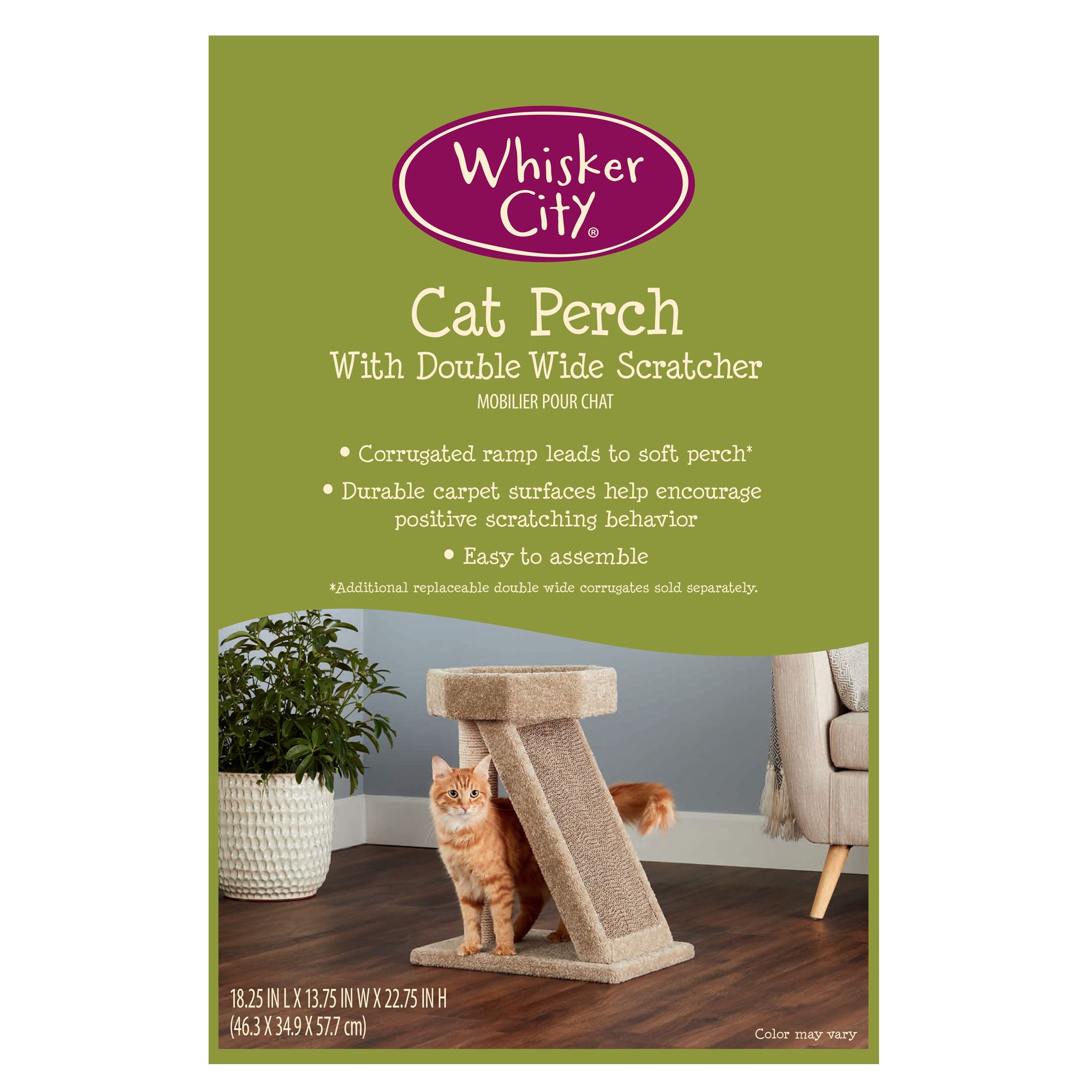 Whisker City Cat Perch With Jute Posts
