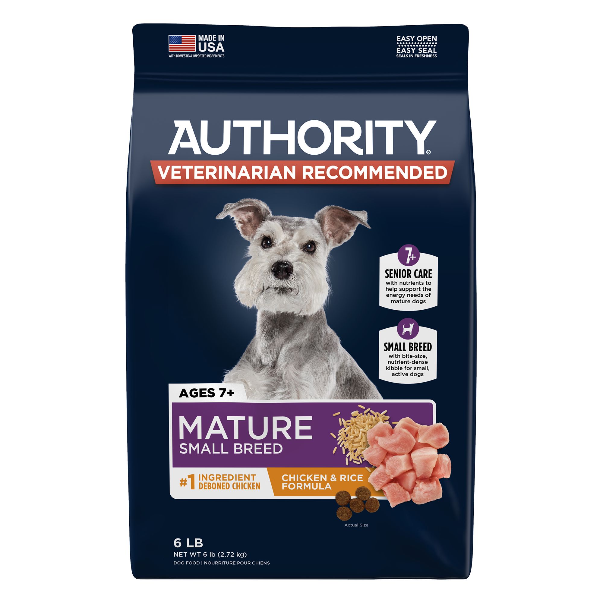Authority® Everyday Health Small Breed Senior Dry Dog Food Chicken