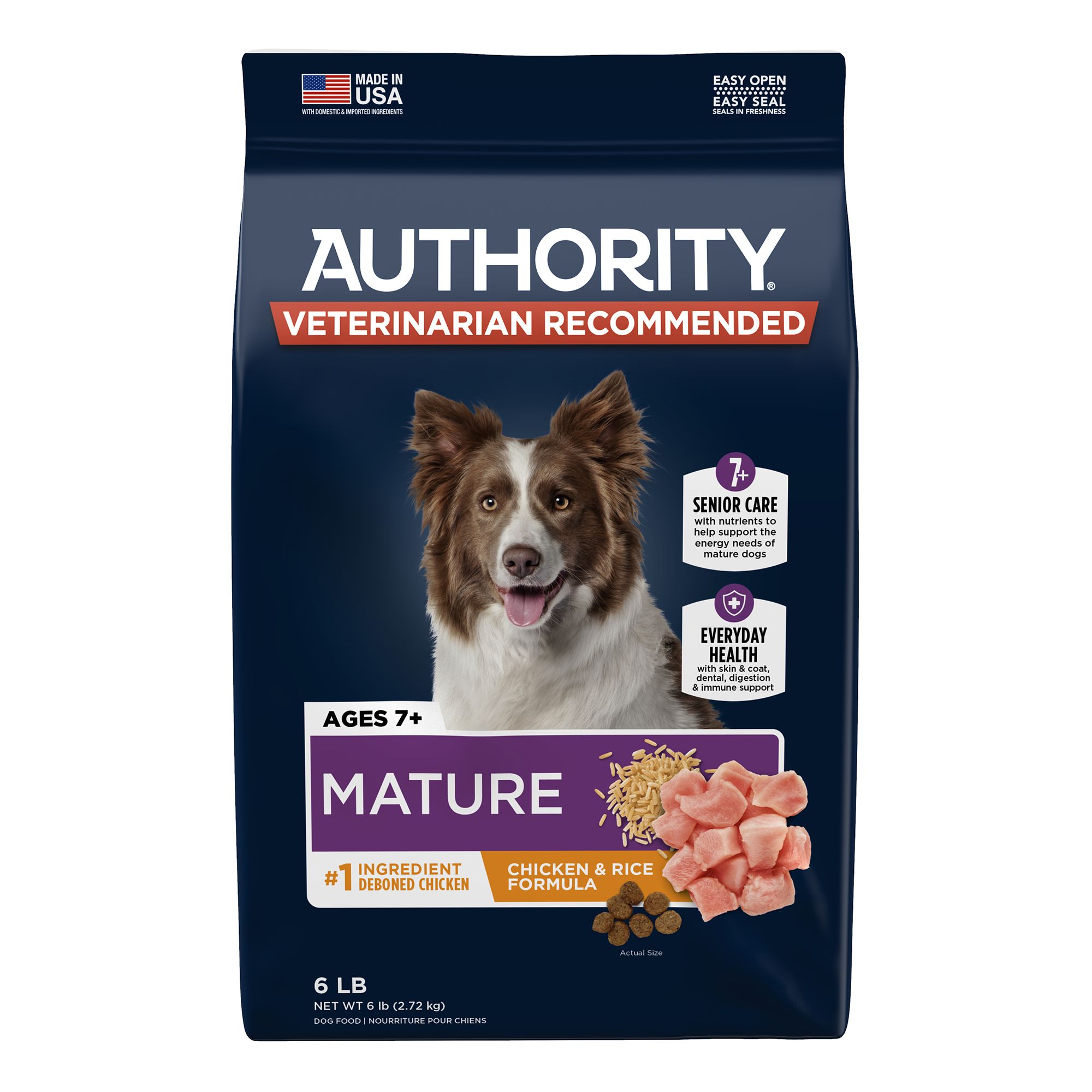 Authority® Everyday Health Senior Dry Dog Food Chicken dog Dry Food