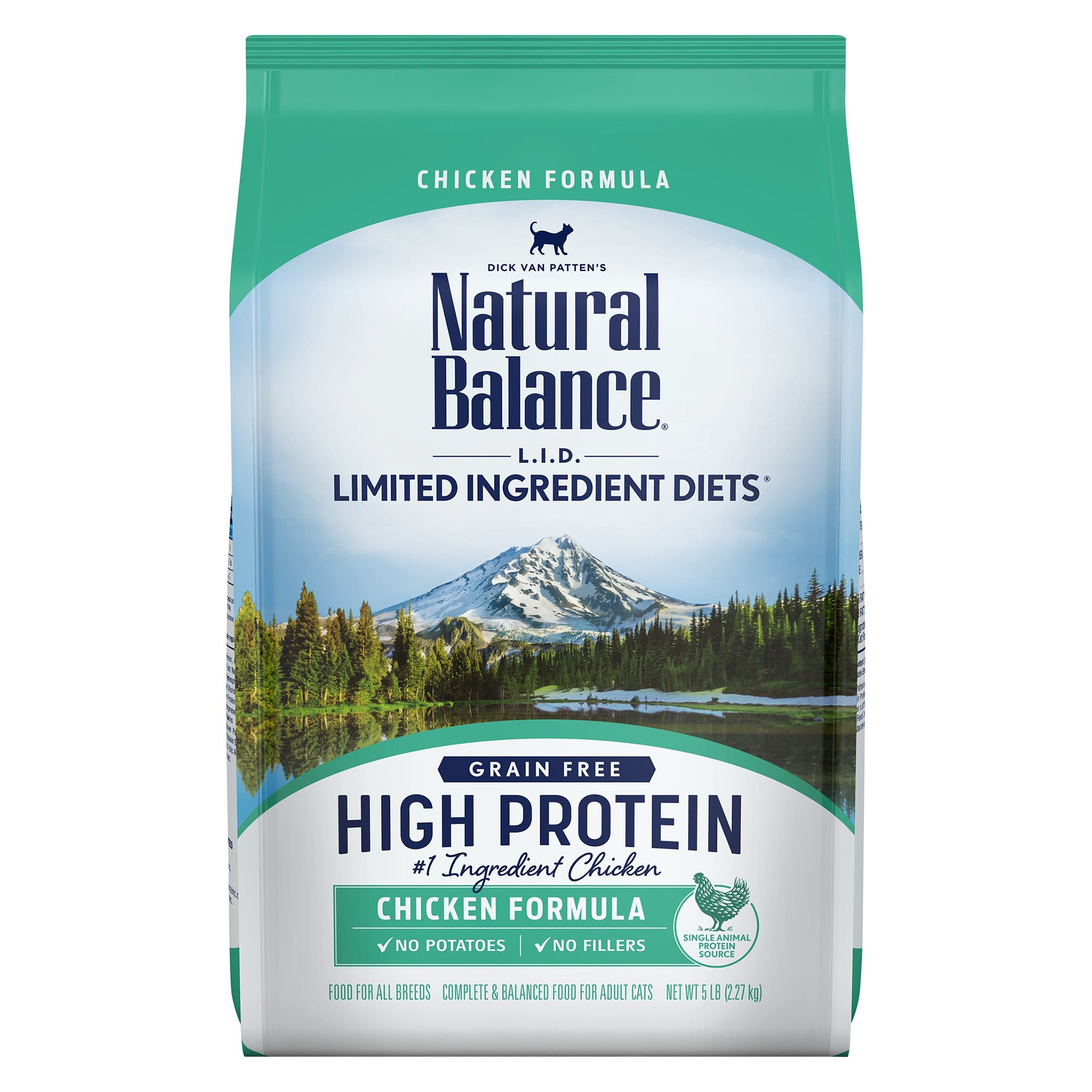 Natural Balance Limited Ingredient Diets Cat Food Grain Free, High Protein, Chicken cat Dry
