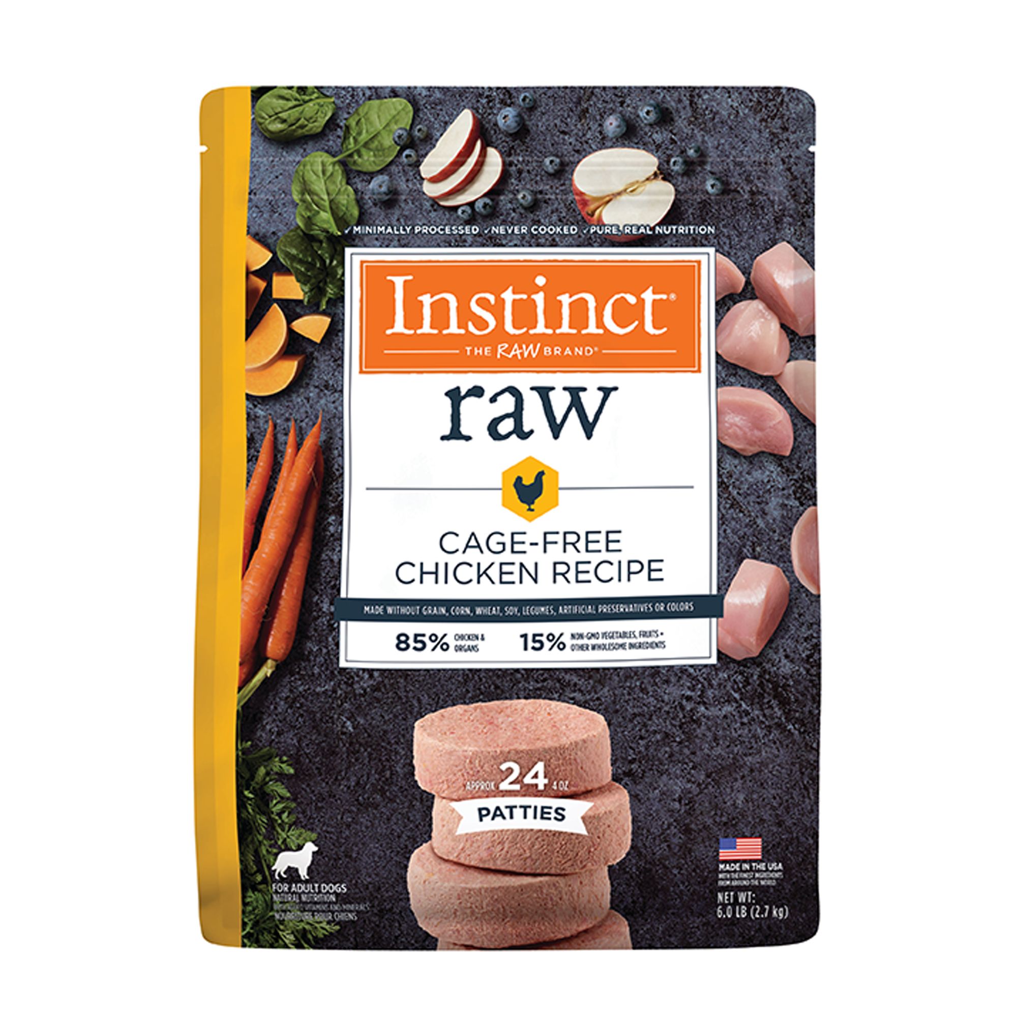 Nature's Variety® Instinct® Frozen Raw Patties Dog Food Natural