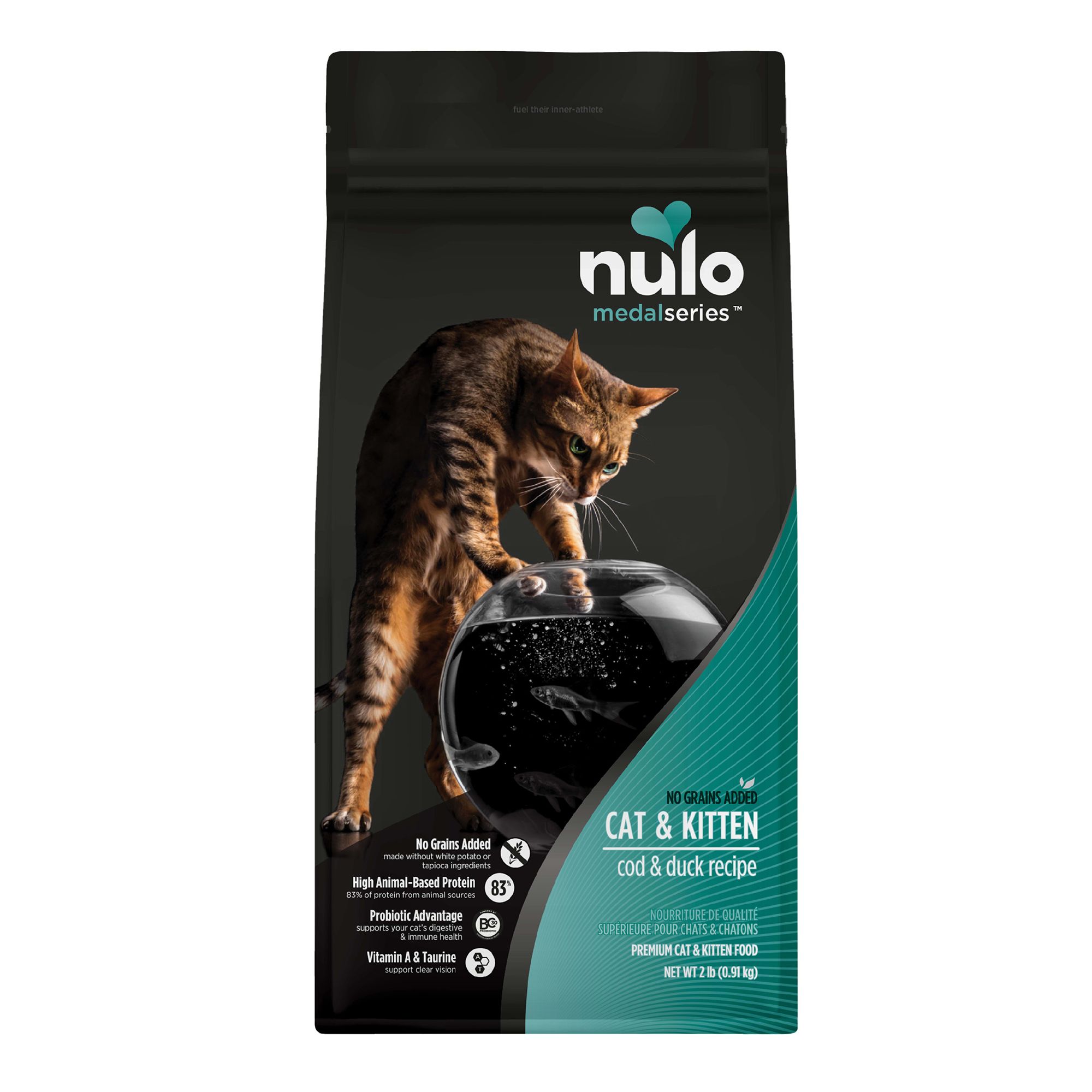 Nulo MedalSeries All Life Stages Dry Cat Food Grain Free, Cod cat
