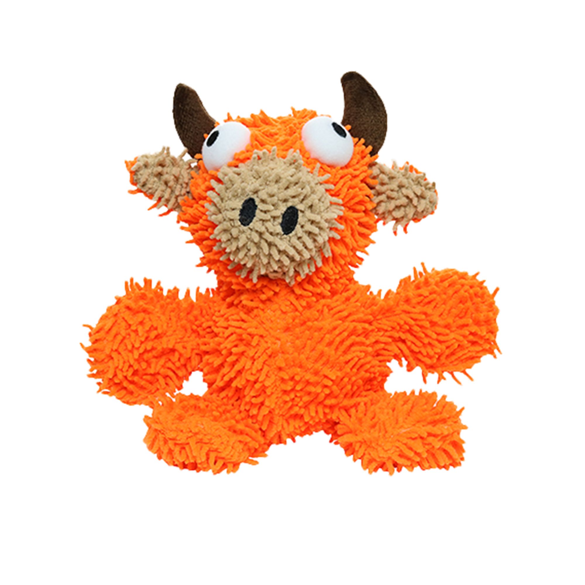 Mighty® Dog Toys Microfiber Ball Bull Dog Toy Plush, Squeaker dog