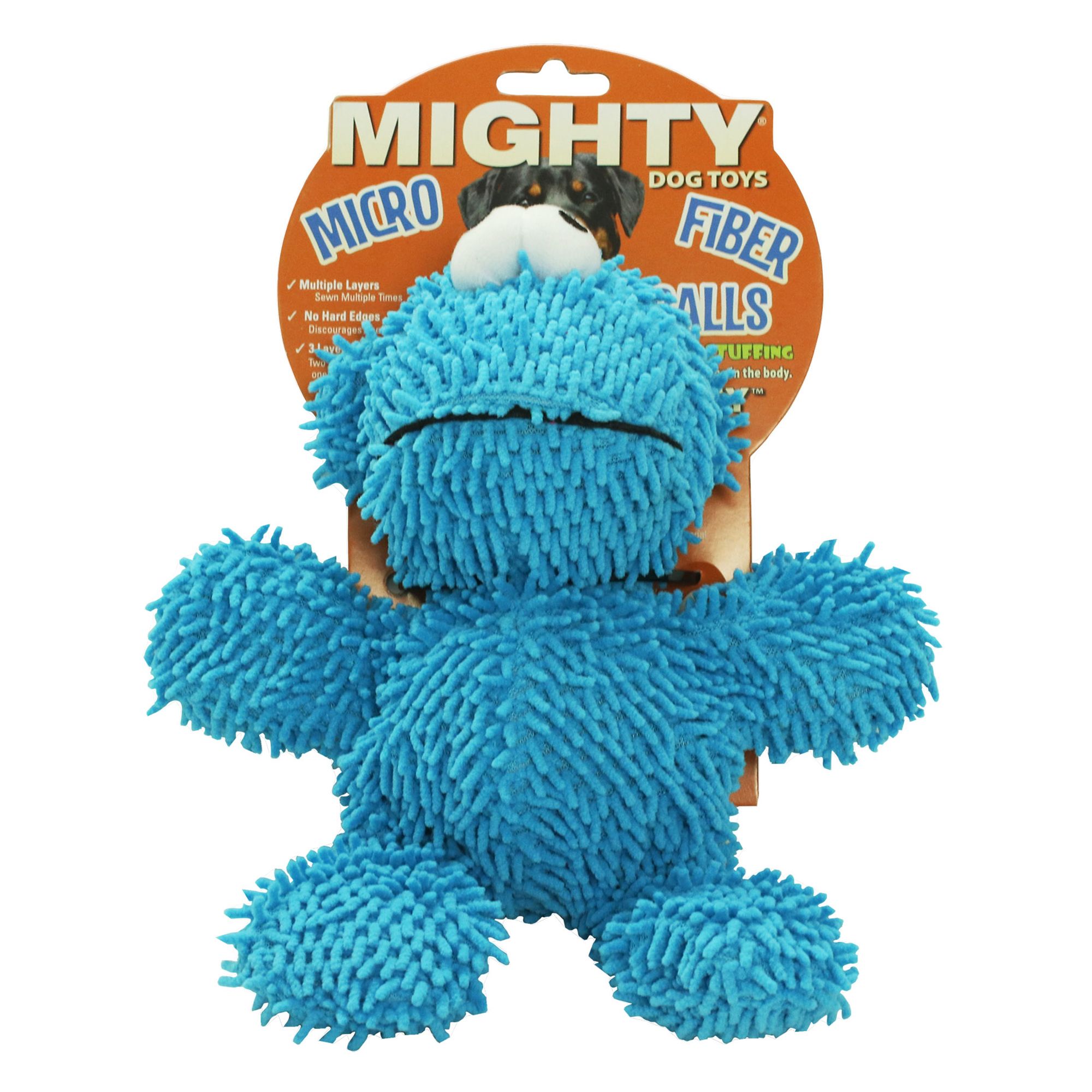 Mighty® Dog Toys Microfiber Ball Monster Dog Toy Plush, Squeaker dog Interactive Toys PetSmart