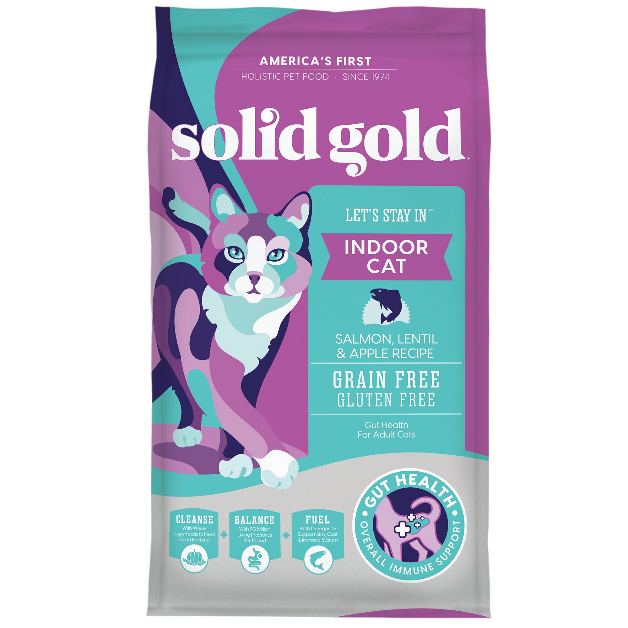Solid Gold Let's Stay In&Trade; Indoor Adult Cat Food - Grain Free, Gluten Free | Cat Dry Food | Petsmart