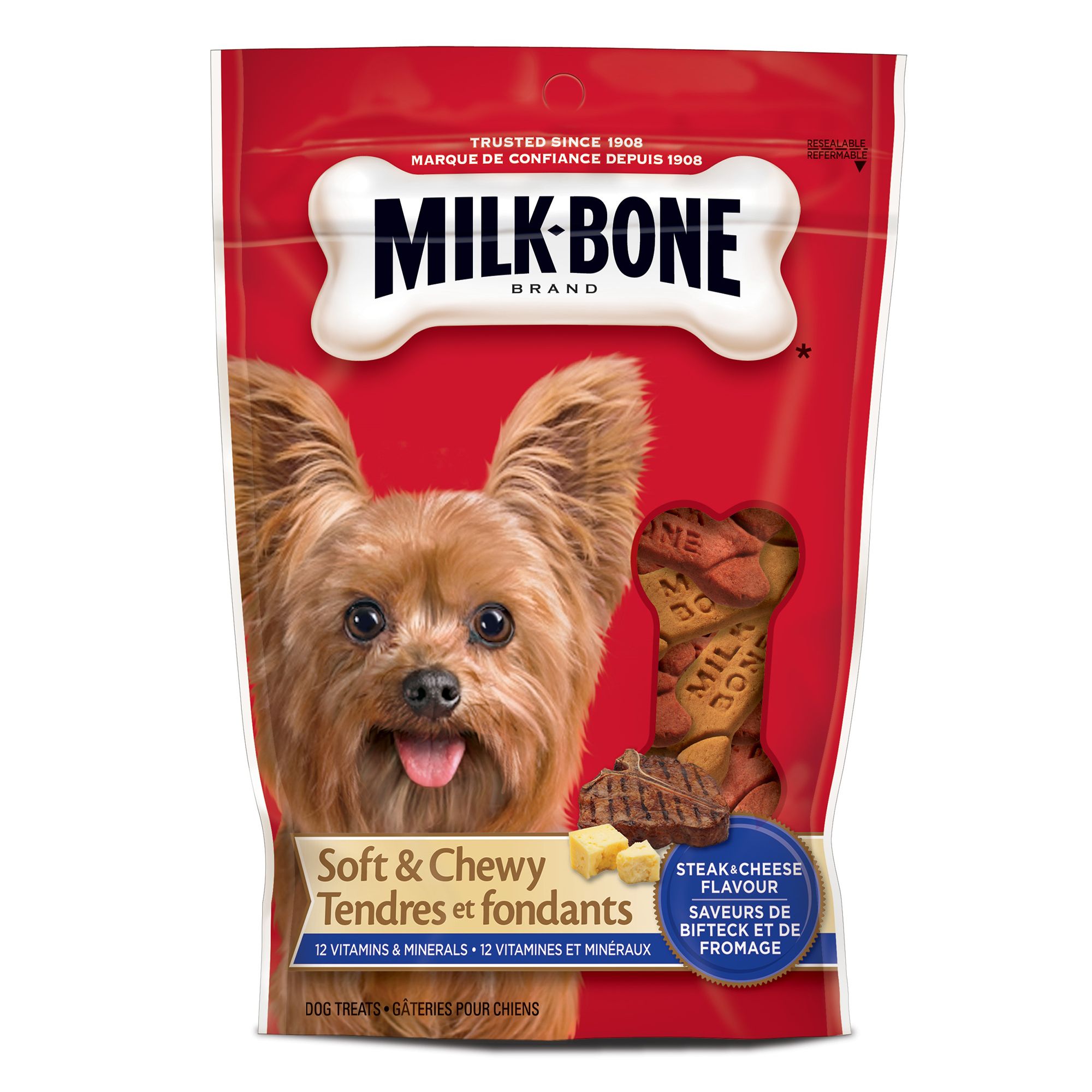 MilkBone Soft & Chewy Dog Treats Steak & Cheese dog Chewy Treats