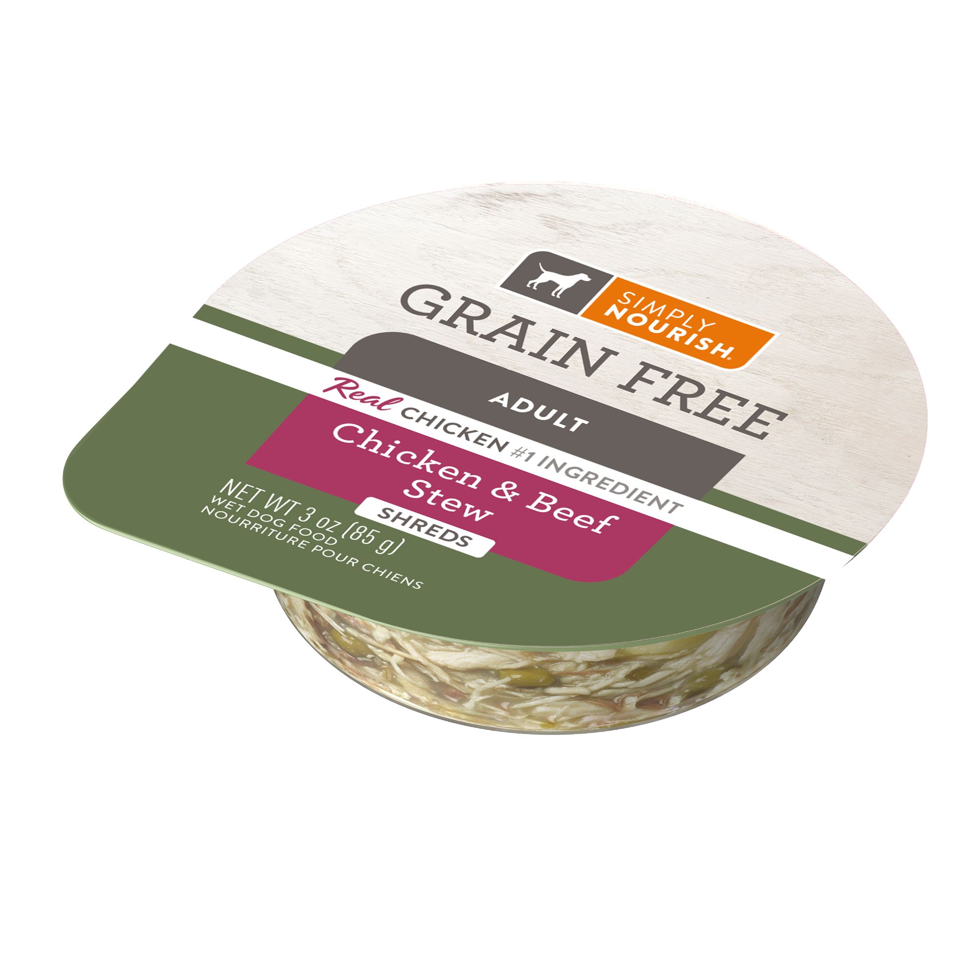 Simply Nourish® Original Adult Wet Dog Food 3 Oz., Stew dog Canned