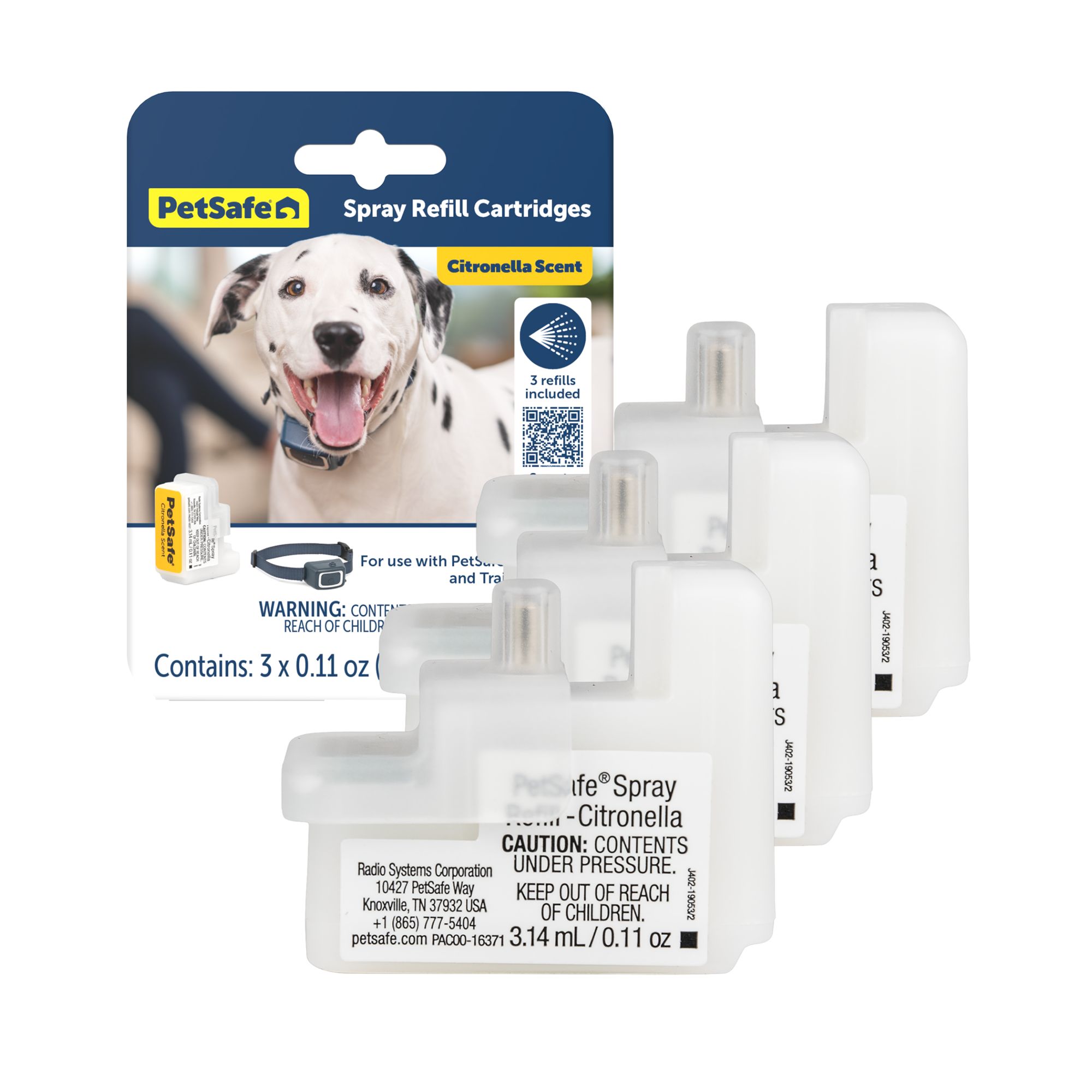 PetSafe® Spray Refill Citronella NoMess Replacement Cartridges 3