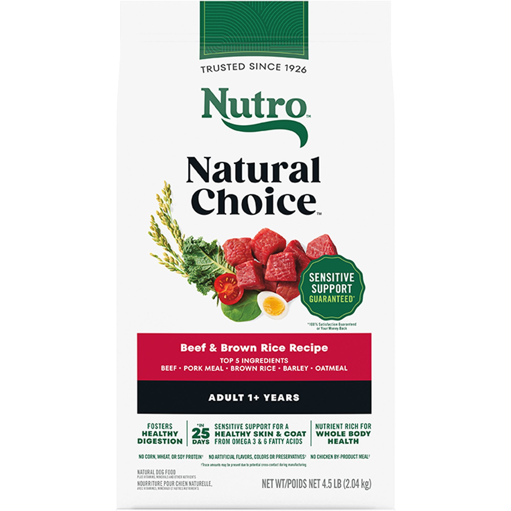 Nutro Natural Choice™ Adult Dry Dog Food NonGMO, Beef & Brown Rice