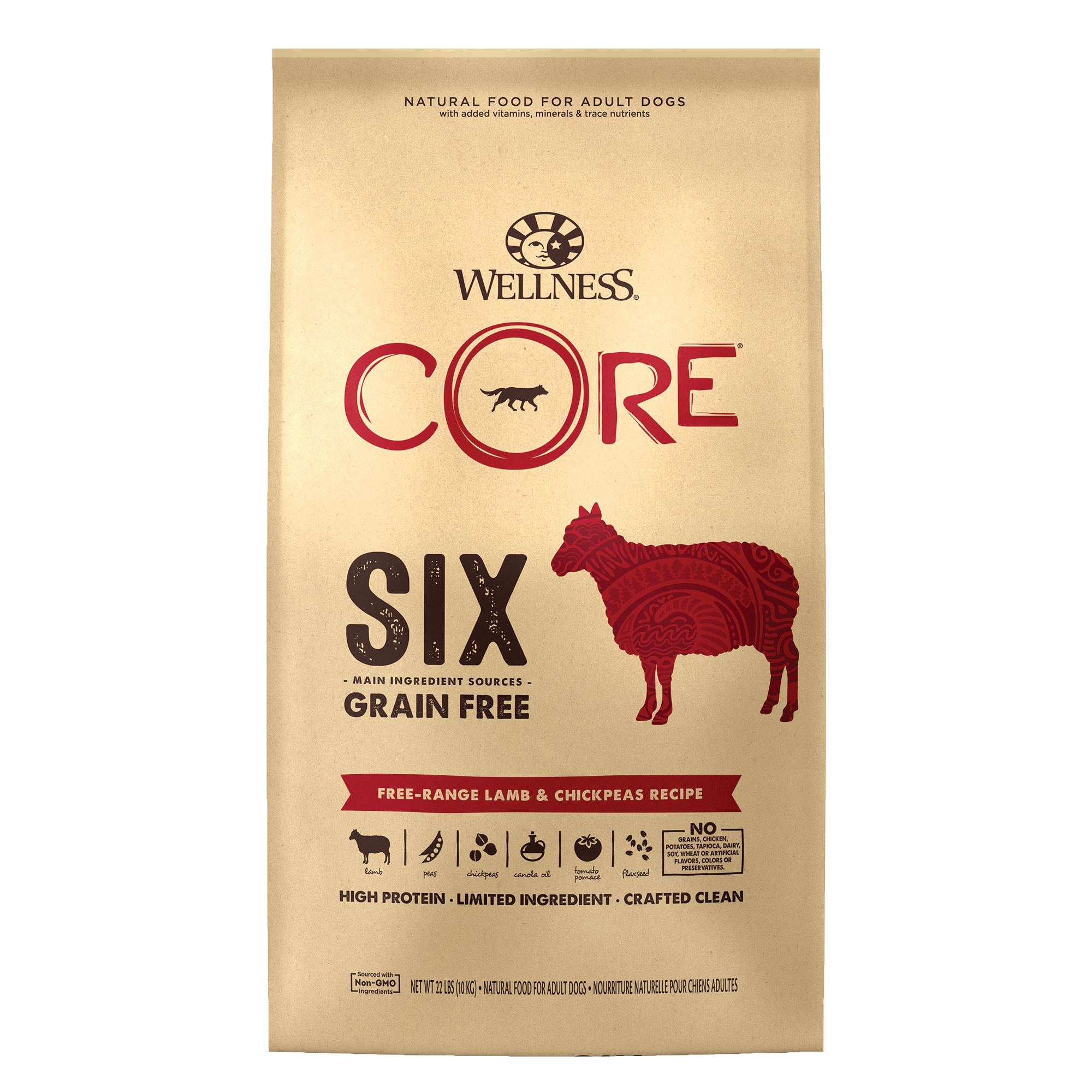 Wellness® CORE® SIX Limited Ingredient Adult Dog Food High Protein