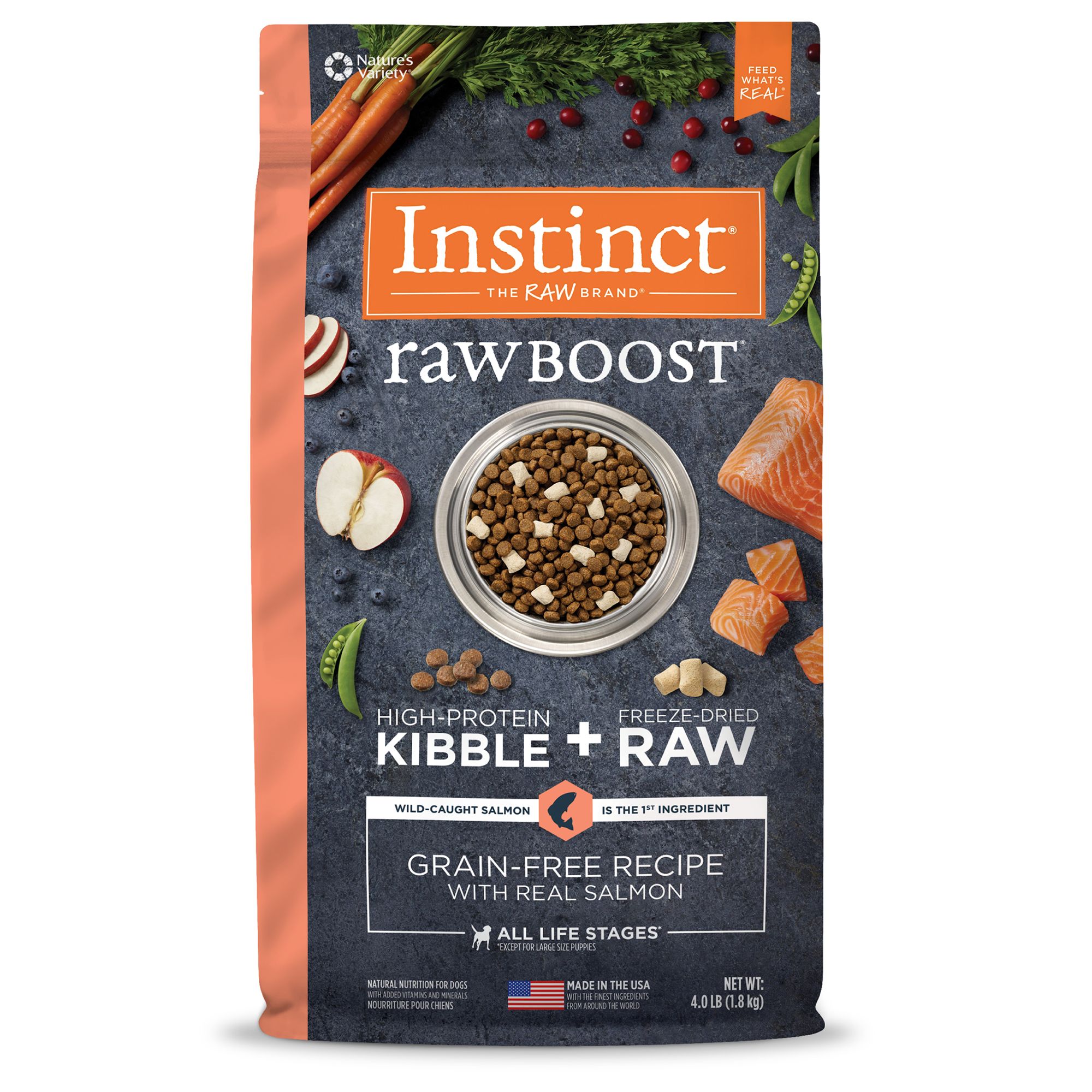 Instinct® Raw Boost All Life Stage Dry Dog Food Natural, Grain Free