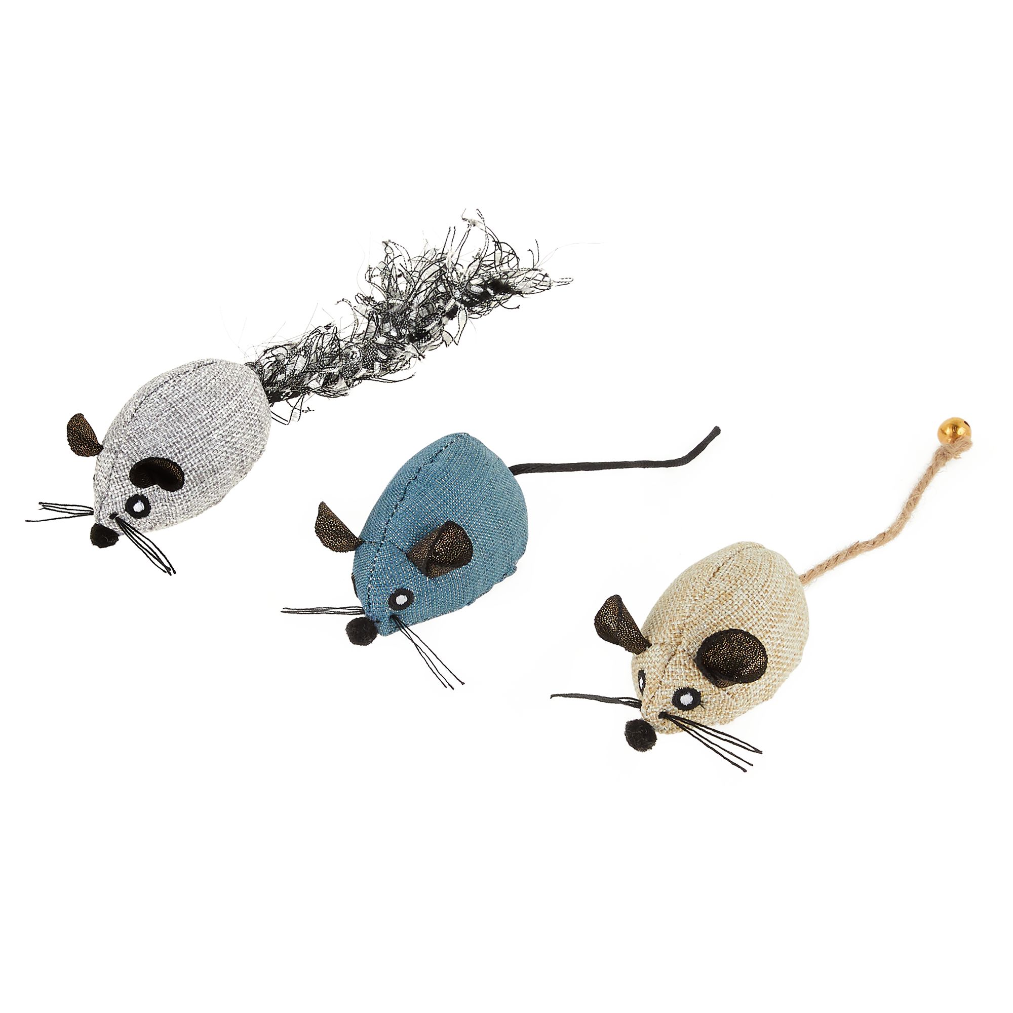 Whisker City® Natural Mice Cat Toy 3 Pack cat Multi Pack PetSmart
