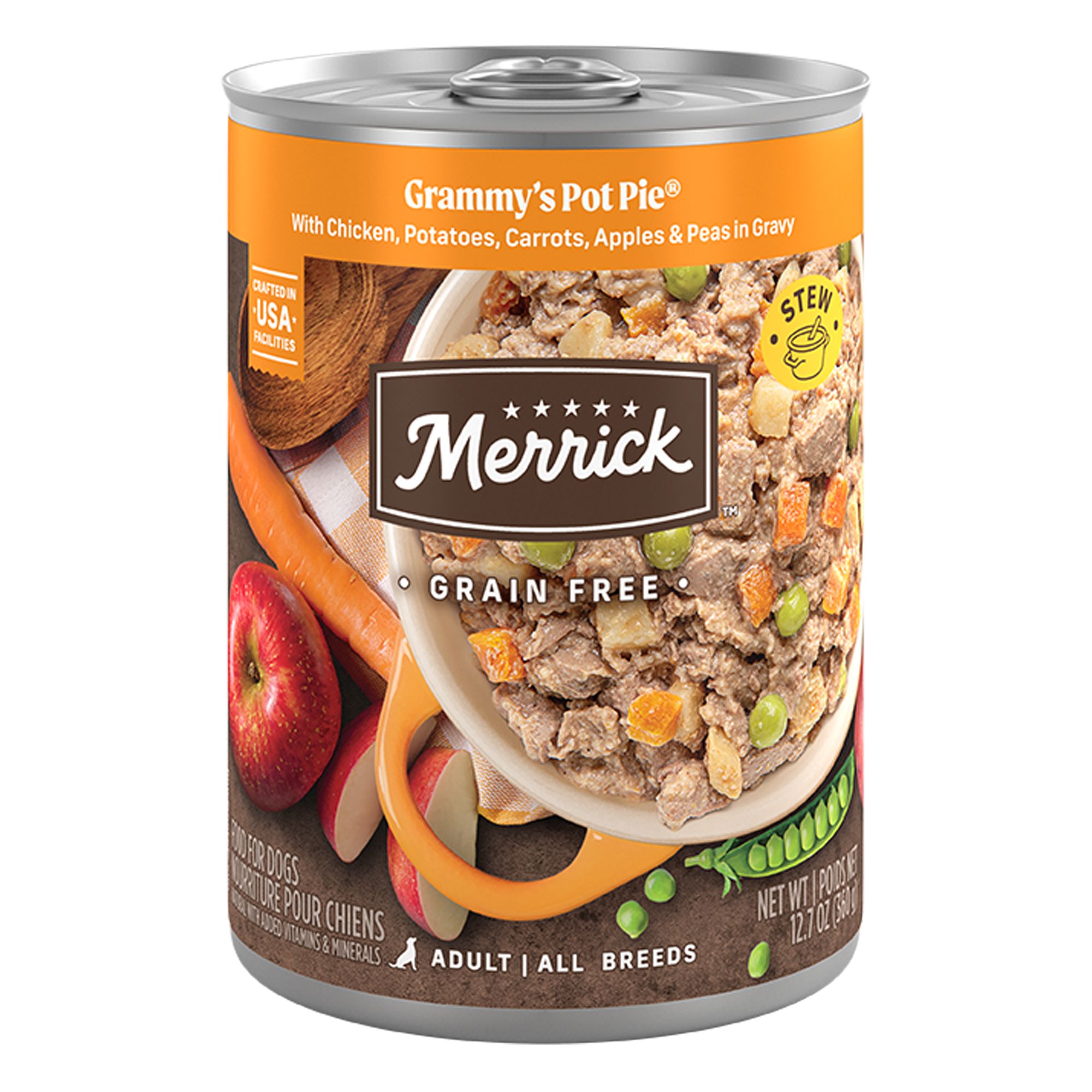 Merrick® Grain Free Adult Wet Dog Food 12.7 Oz., Gluten Free, Grain