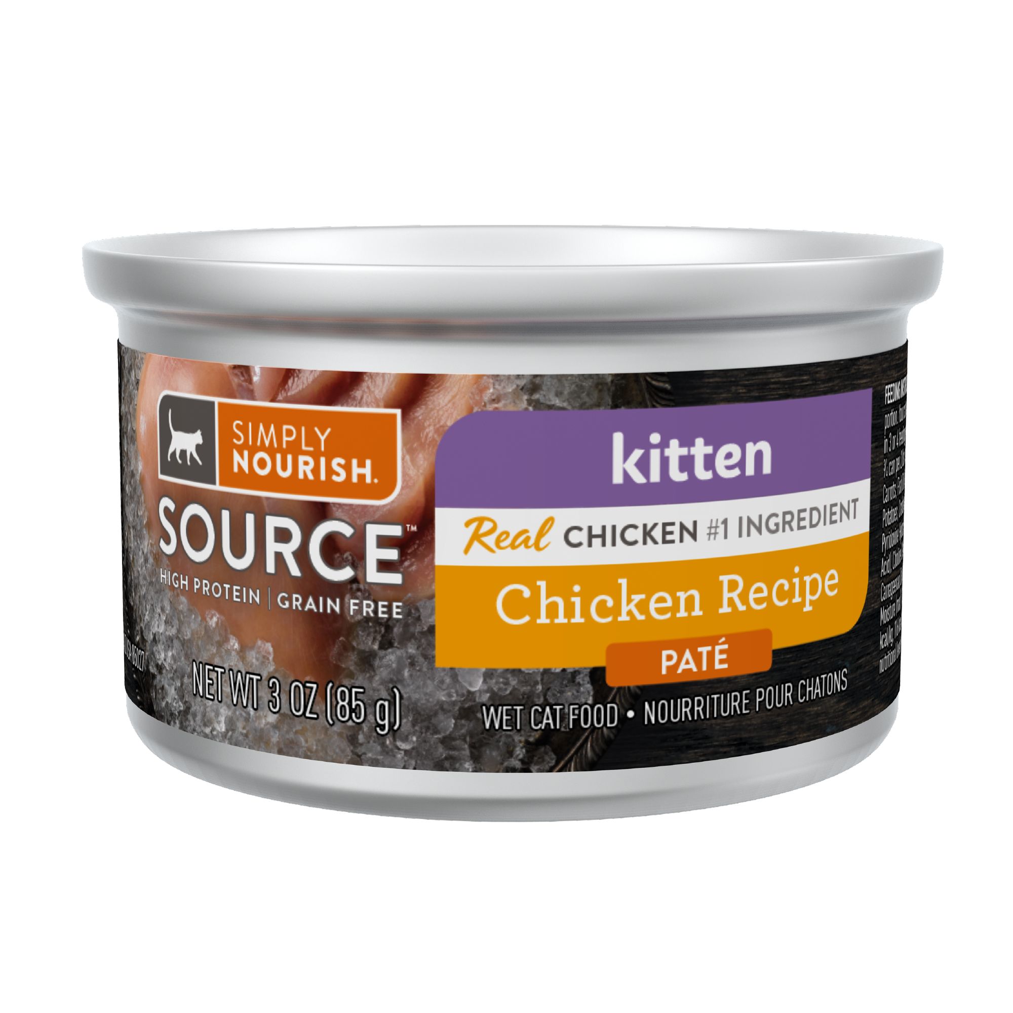 Simply Nourish® Source Kitten Cat Wet Food 3 Oz, HighProtein, Pate