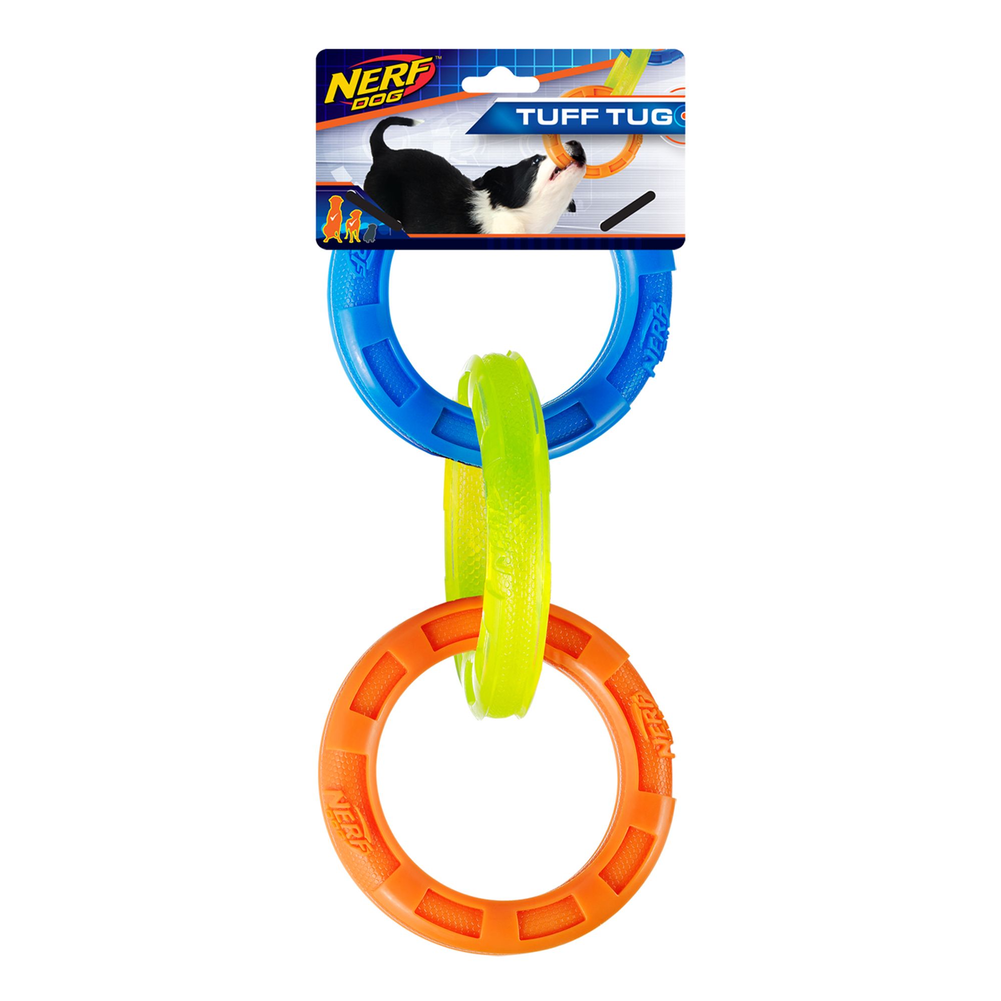 Nerf™ Dog Tuff Tug Rings Dog Toy