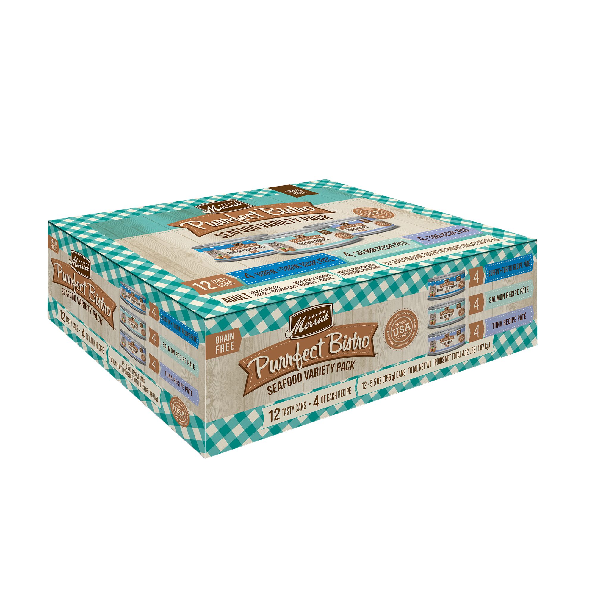 Merrick® Purrfect Bistro® Adult Wet Cat Food Variety Pack, 12 CT, 66