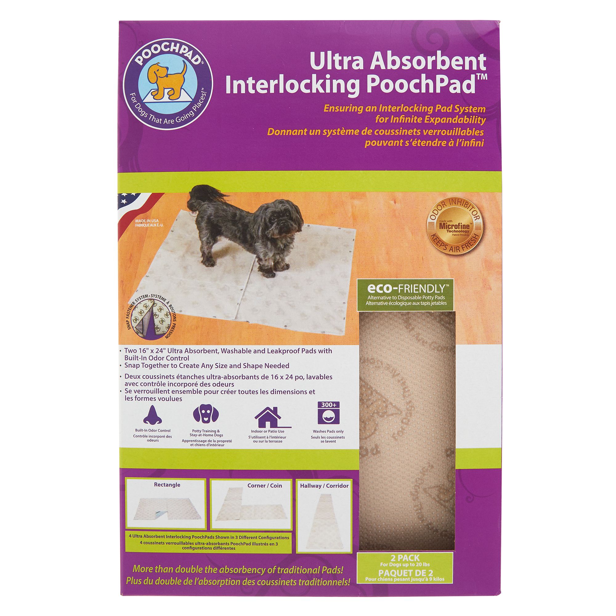 PoochPad™ Ultra Absorbent Interlocking Pads 2 Pack dog Potty