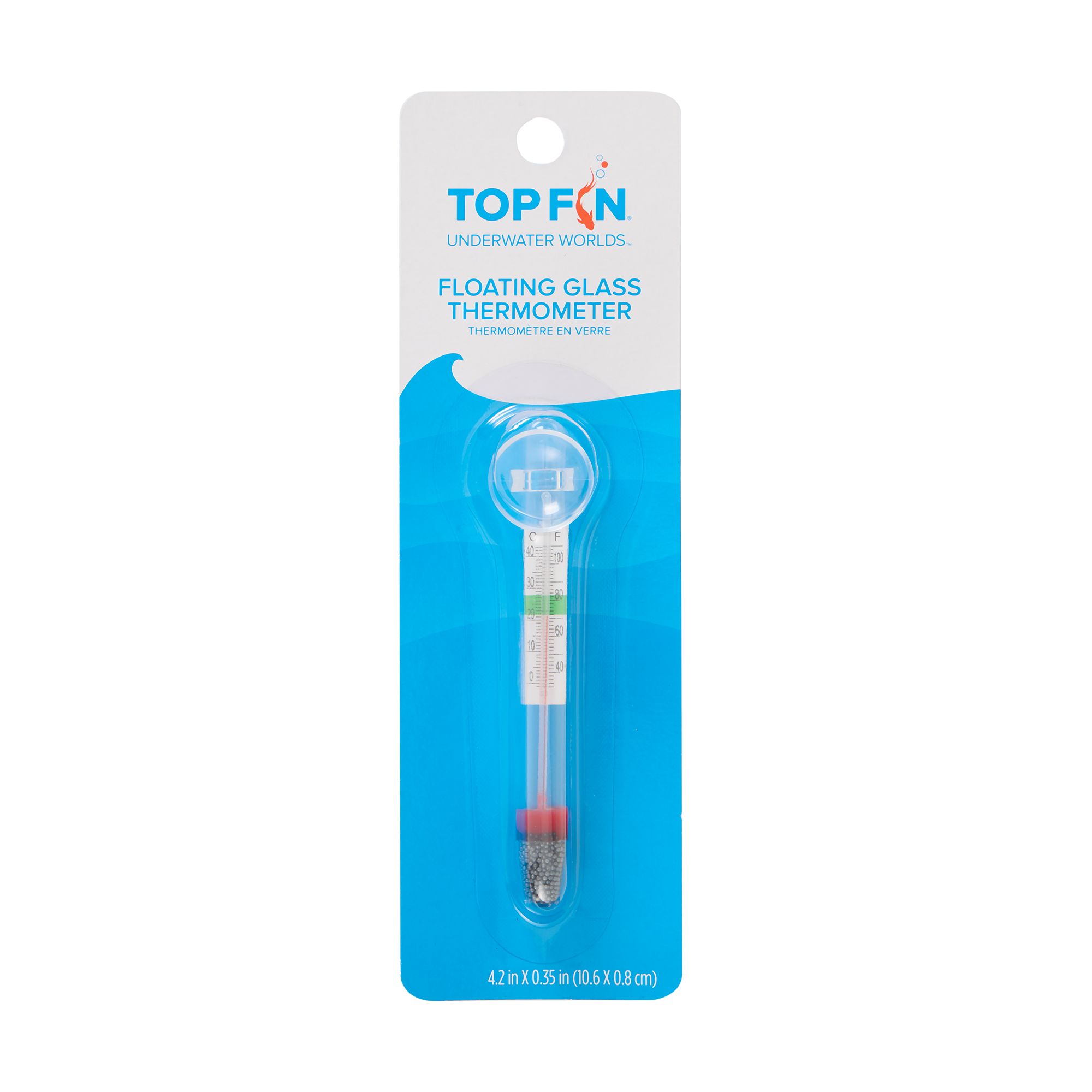 Top Fin® Floating Glass Aquarium Thermometer