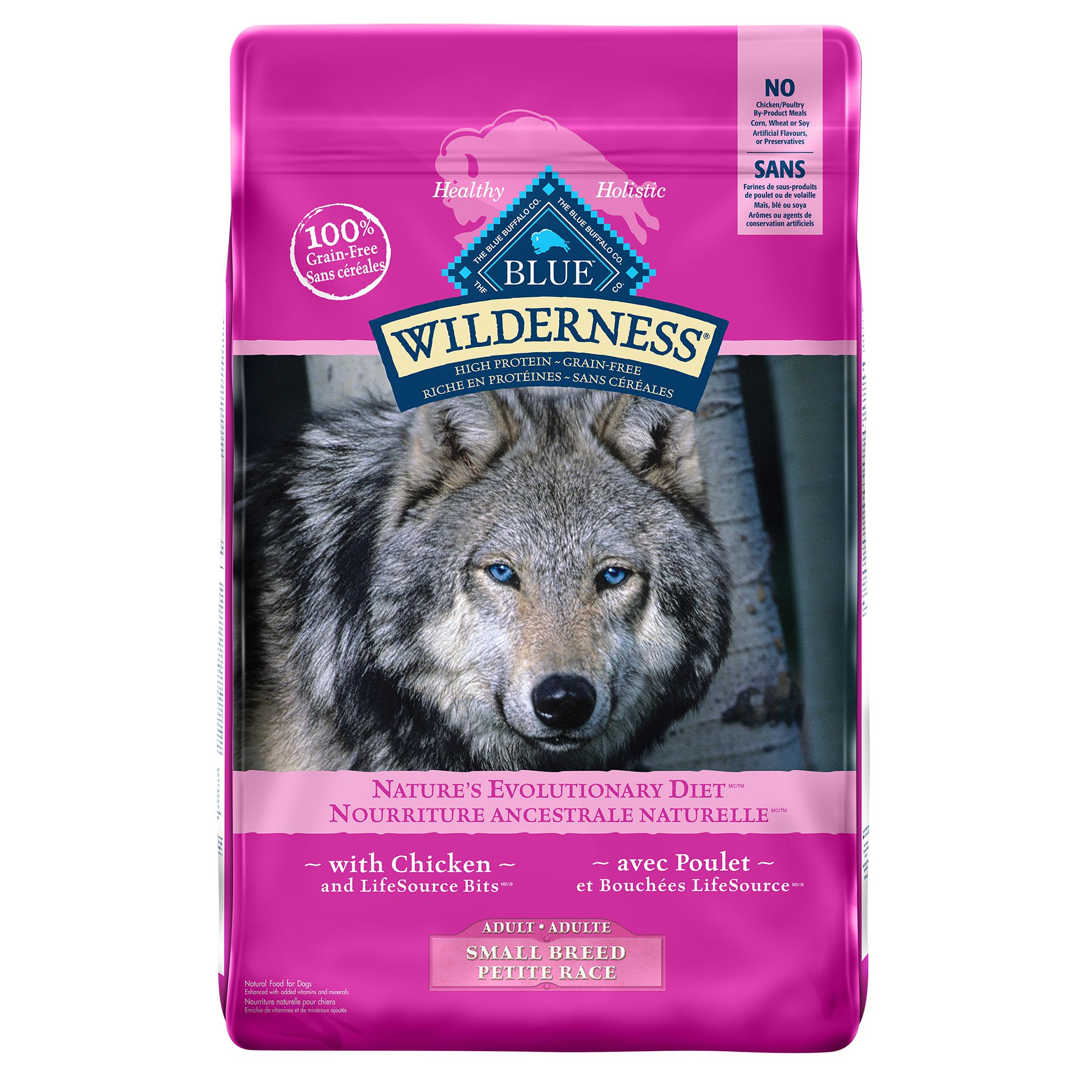 BLUE Wilderness® Grain Free Small Breed Adult Dog Food Chicken dog
