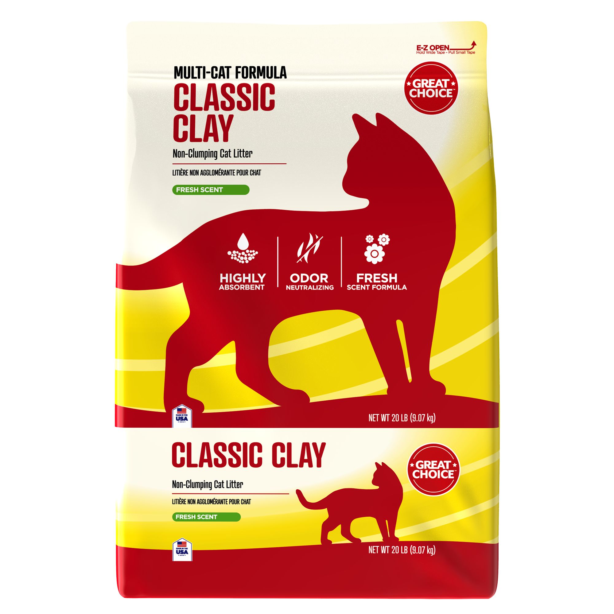 Great Choice® Classic NonClumping MultiCat Clay Cat Litter Scented