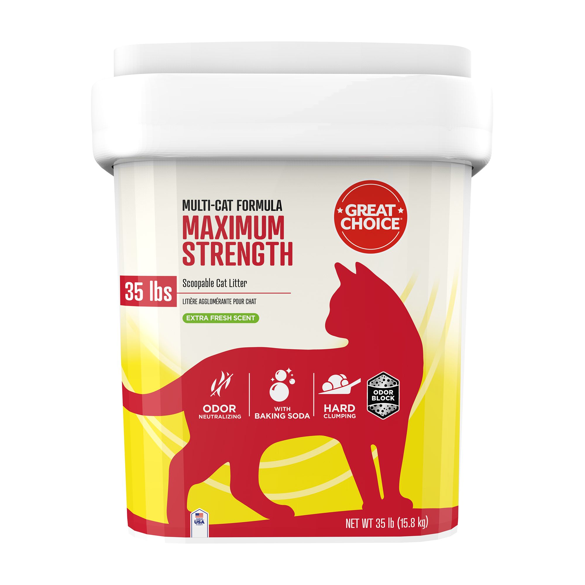 Great Choice® Maximum Strength Clumping MultiCat Clay Cat Litter