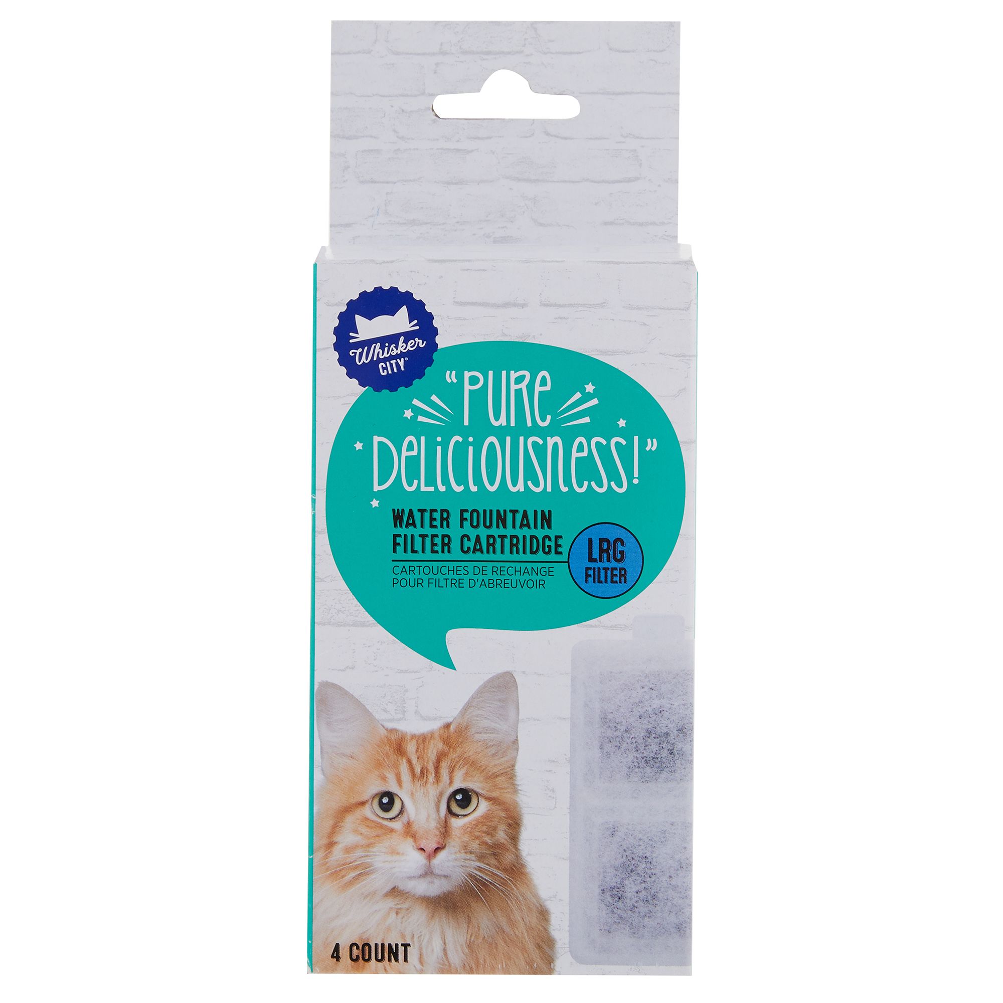 Whisker City® Water Fountain Filter Cartridges 4 Pack cat Food