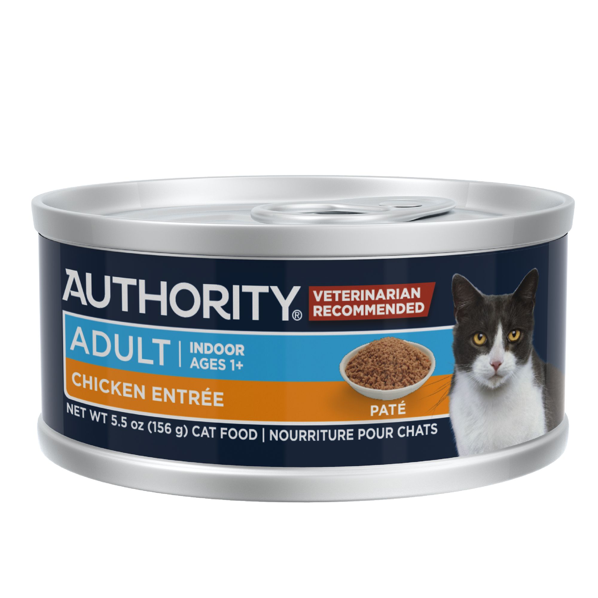 Authority® Everyday Health Indoor Cat Wet Food 5.5 Oz, Pate, With