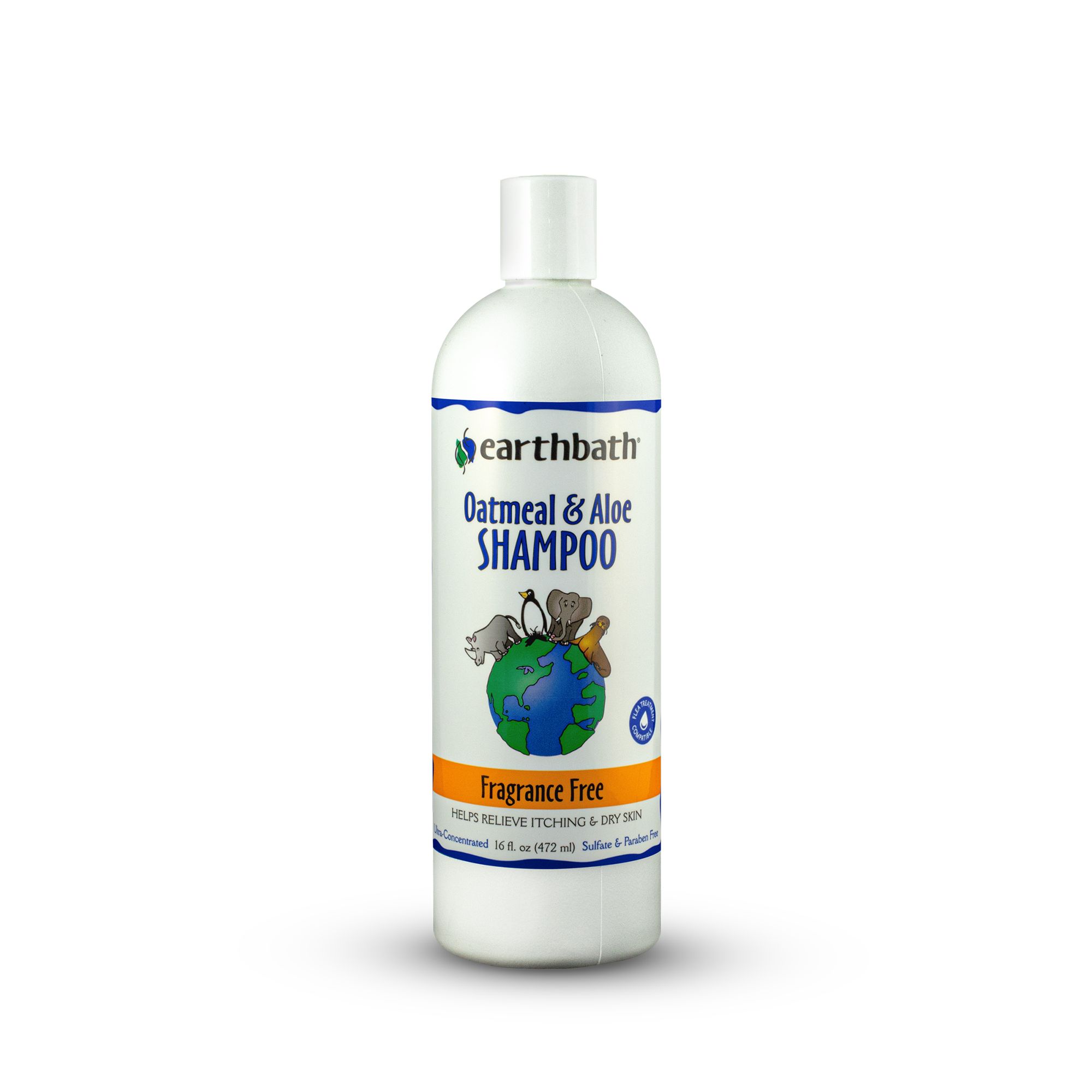 earthbath® Oatmeal & Aloe Pet Shampoo Fragrance Free dog Shampoos