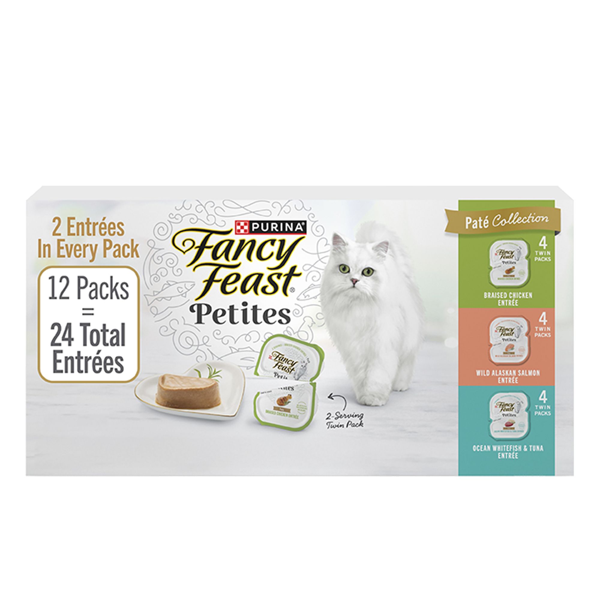 Fancy Feast® Petites All Life Stages Cat Wet Food 5.43 lb., Topper cat Wet Food PetSmart