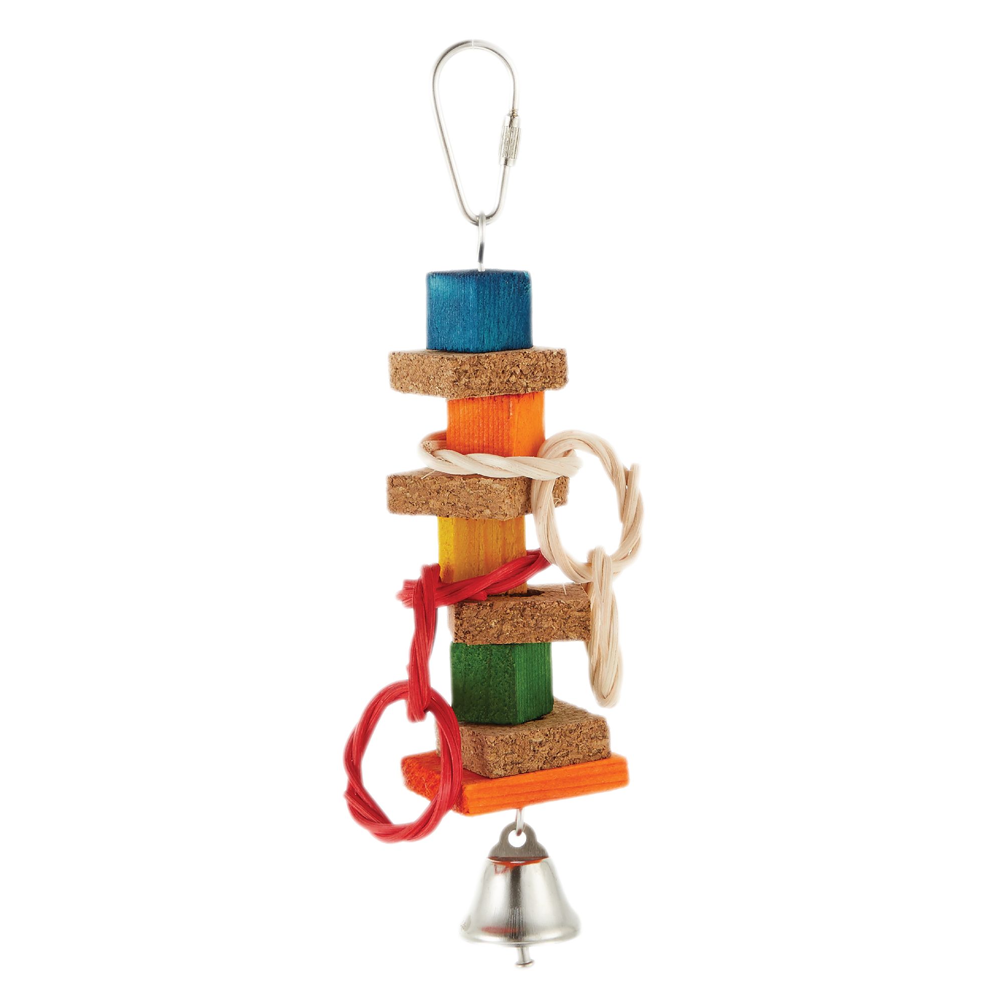 All Living Things® Rainbow Cork Stacks Bird Toy bird Toys PetSmart
