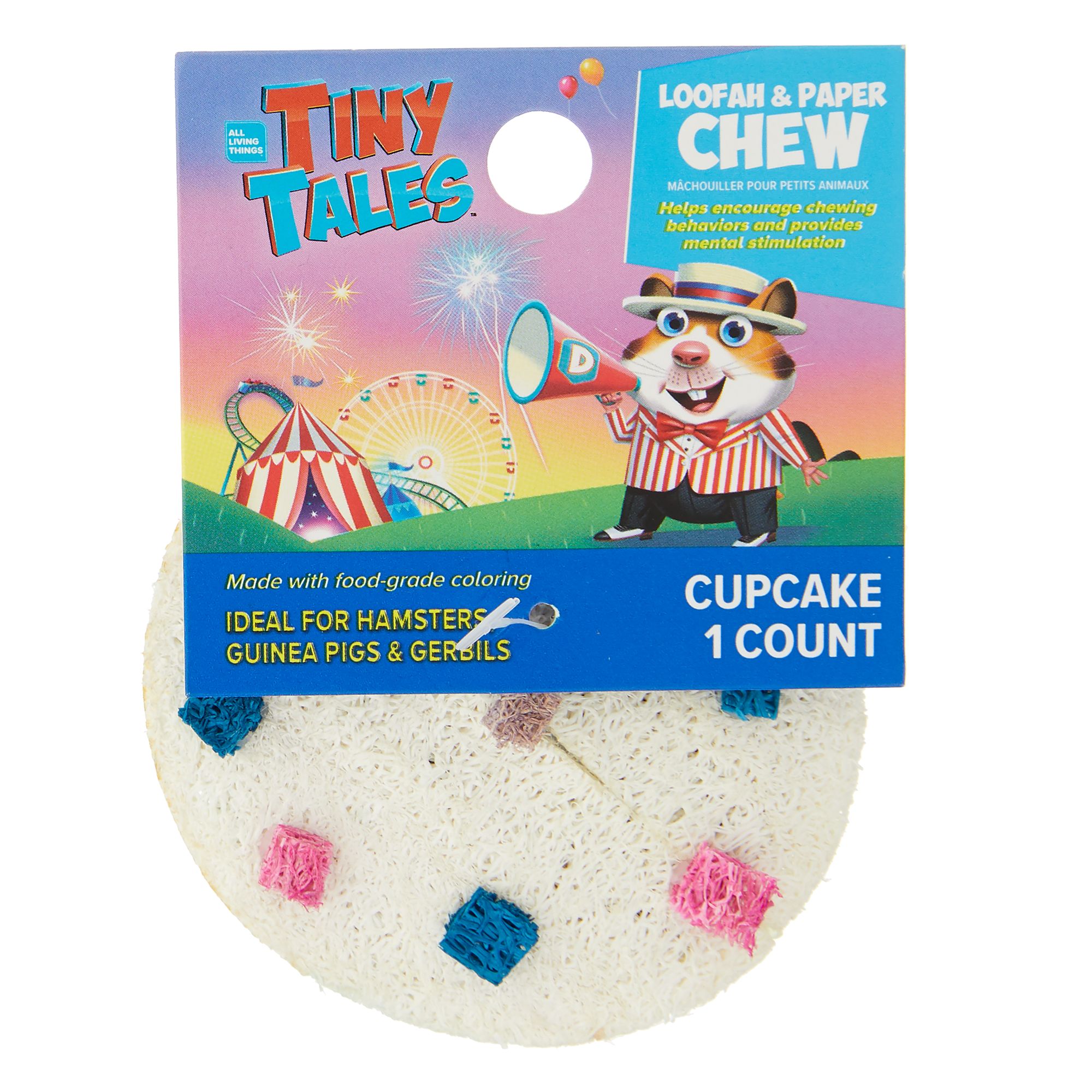 Tiny Tales™ Cupcake Small Pet Loofah & Paper Chews small pet Toys