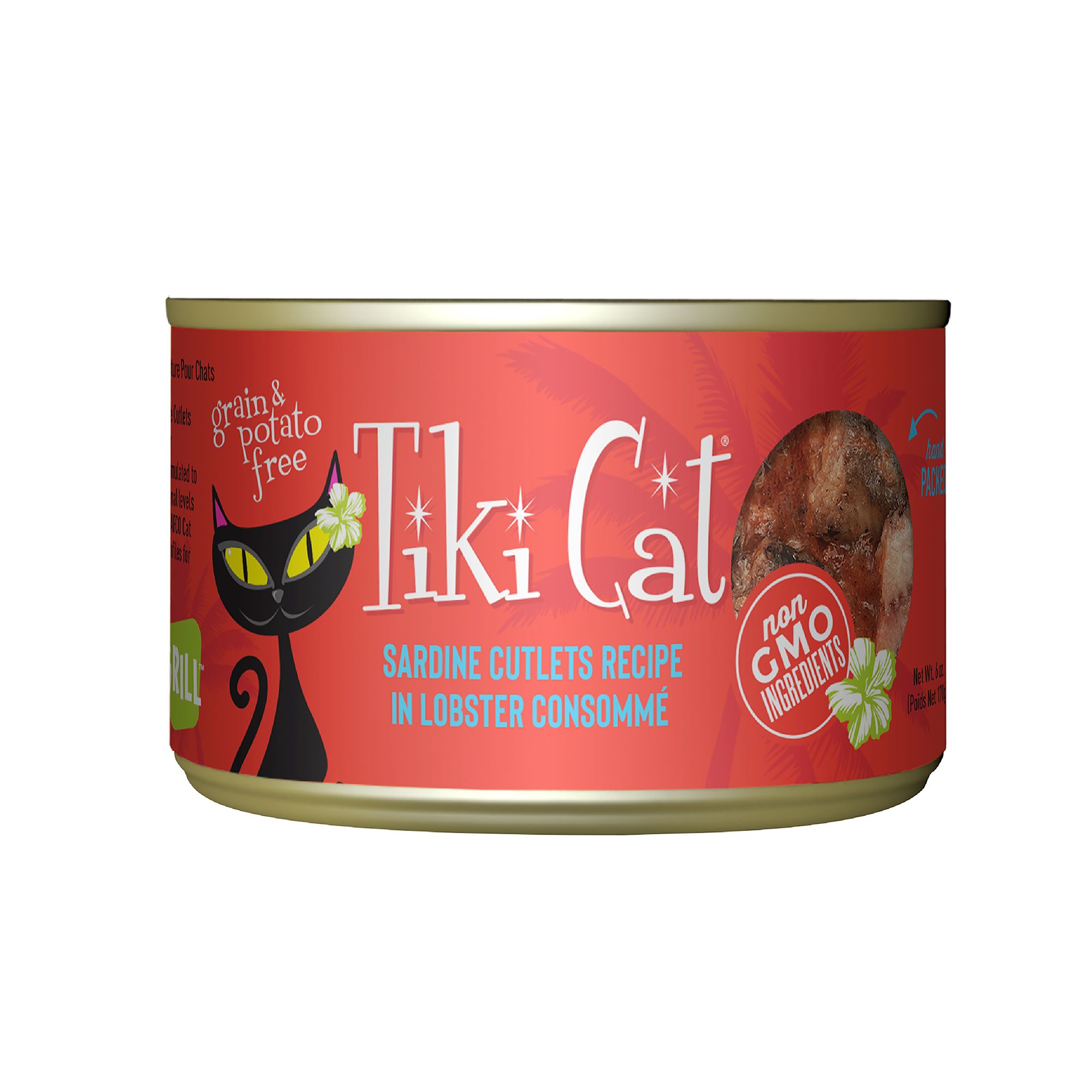 Tiki Cat® Grill Wet Cat Food NonGMO, Grain & Potato Free, 6oz cat