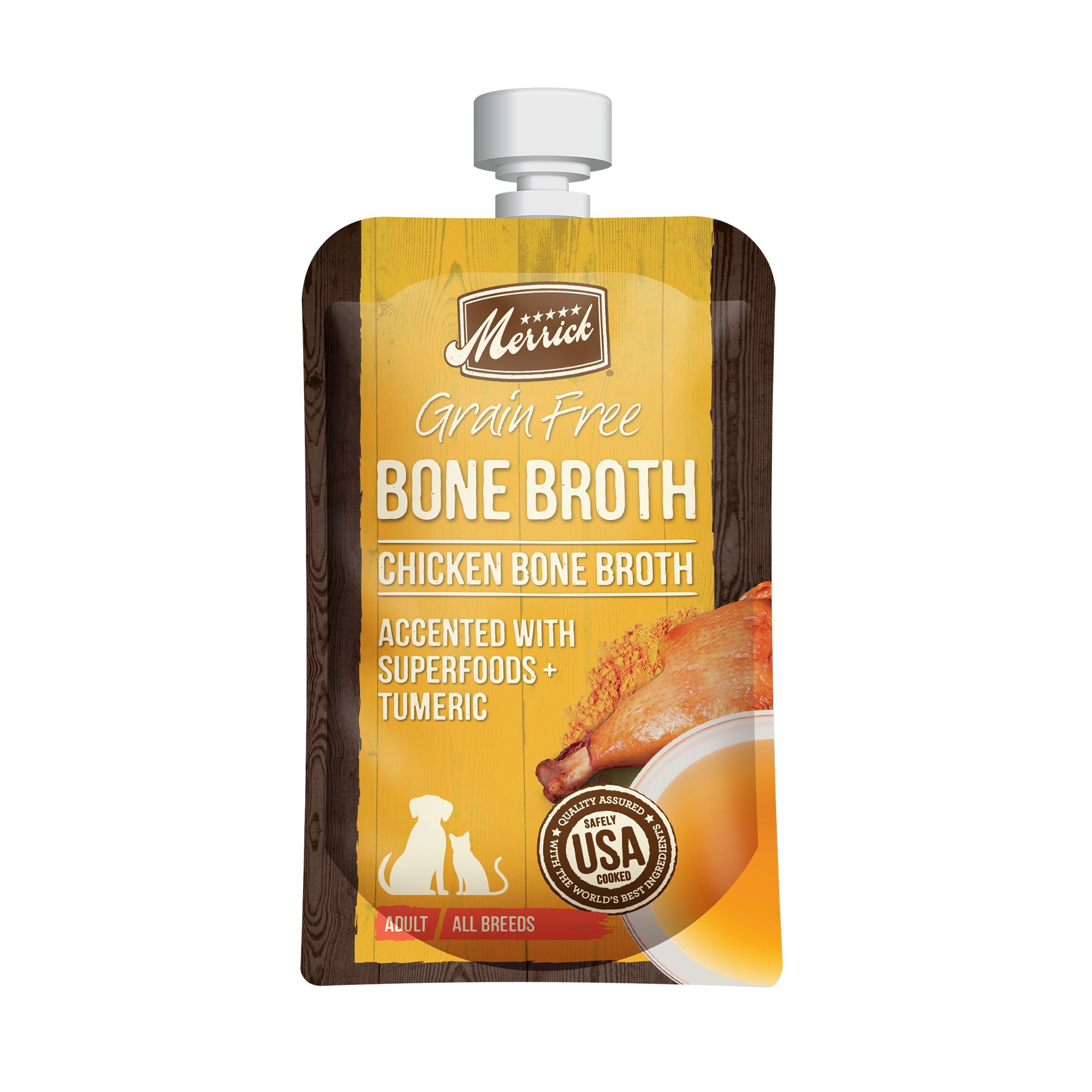 Merrick® Grain Free® Bone Broth Adult Wet Dog Food Topper 7 Oz., BPA