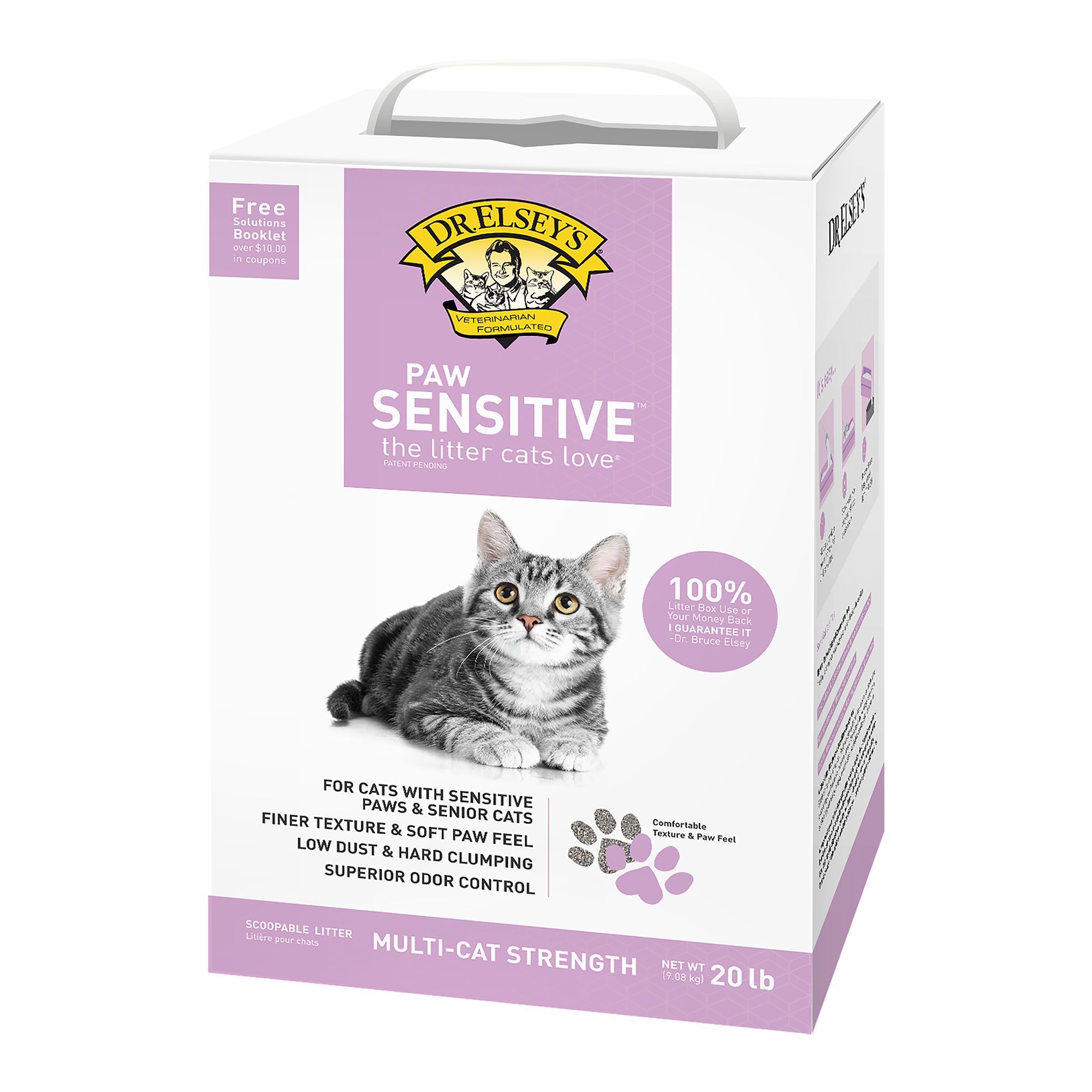 Dr. Elsey's Precious Cat Paw Sensitive Clumping MultiCat Clay Cat