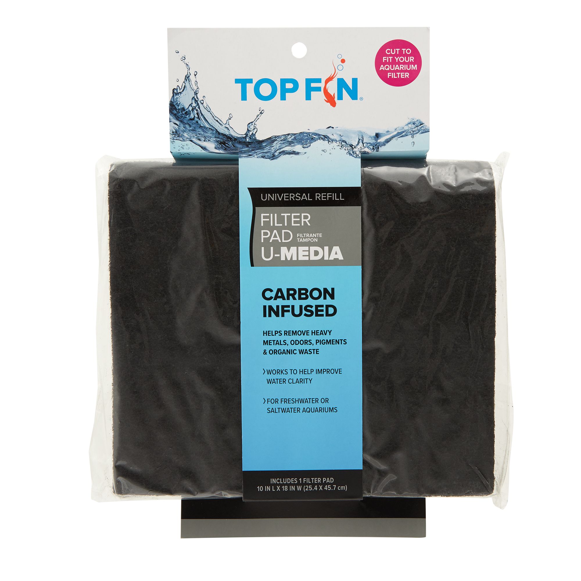 Top Fin® Carbon Infused Filter Pad fish Filter Media PetSmart