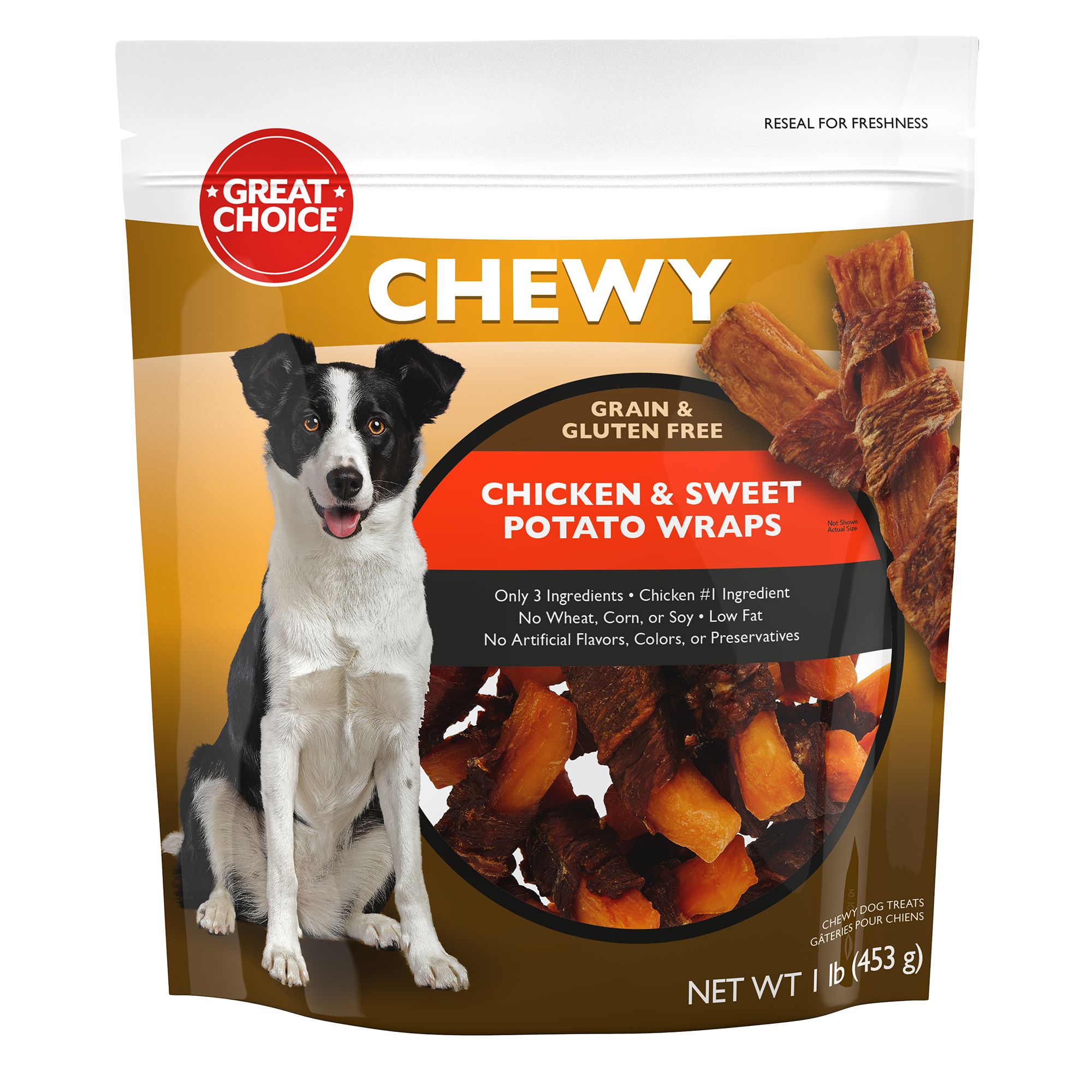 Great Choice® Dog Wrapped Treat Chicken & Sweet Potato