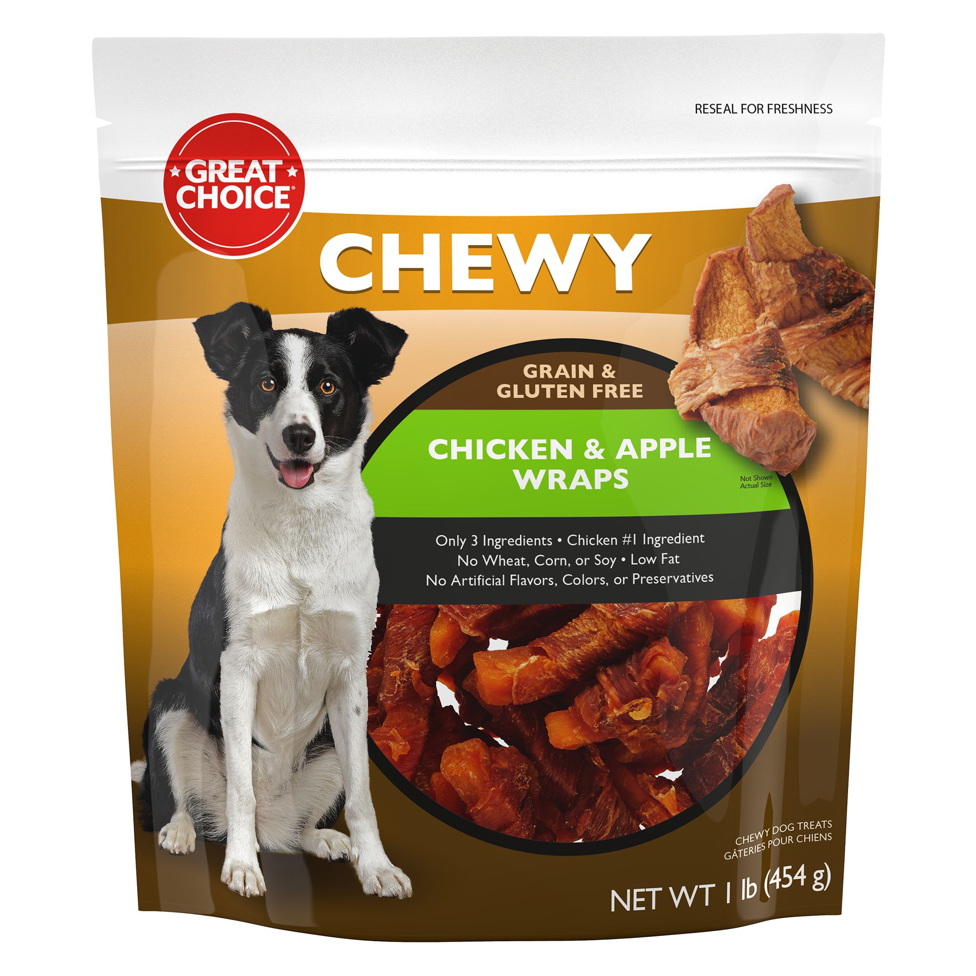 Great Choice® Dog Wrapped Treat Apple & Chicken, 16 Oz.