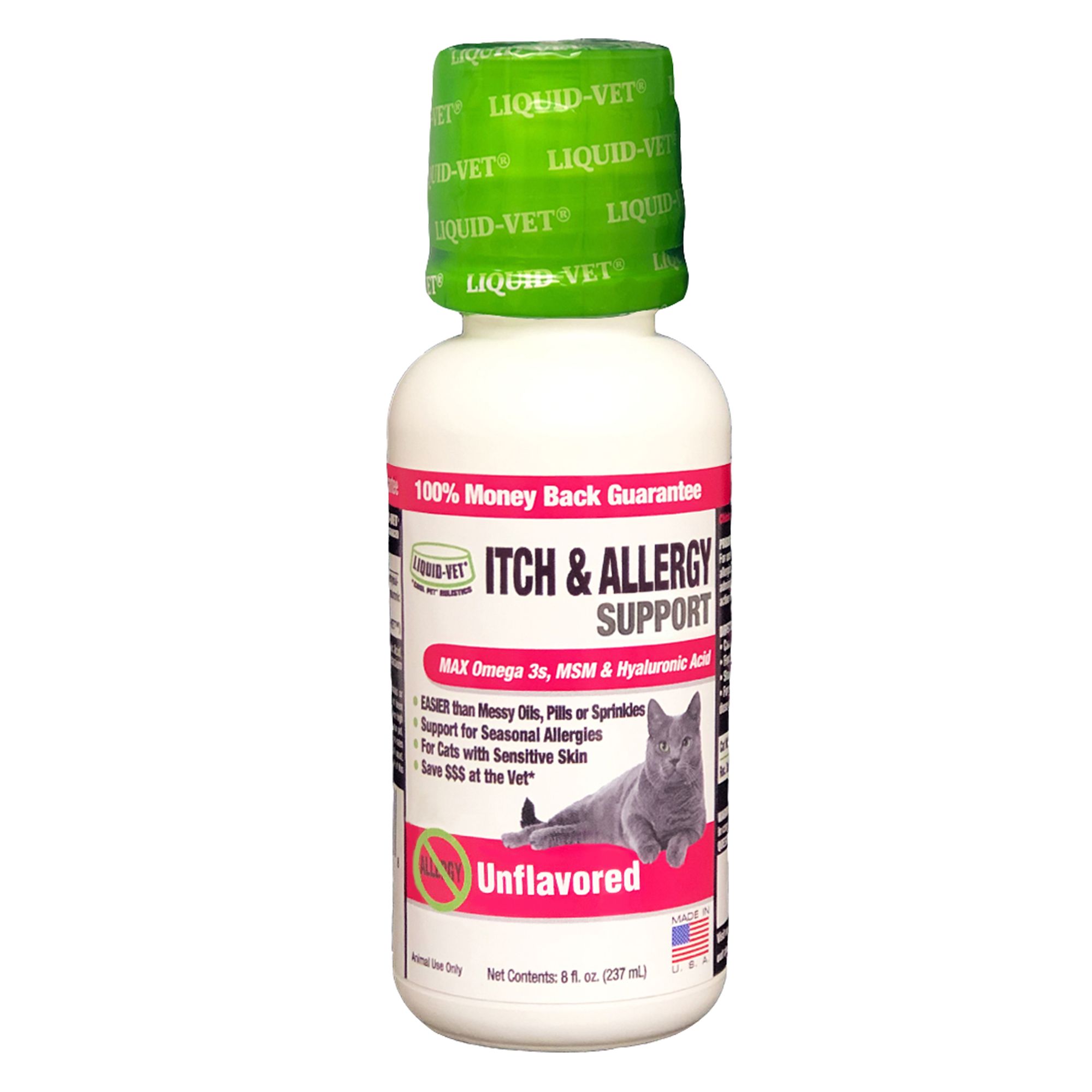 LiquidVet® Itch & Allergy Support Cat Formula Plain cat Immune System & Allergy PetSmart