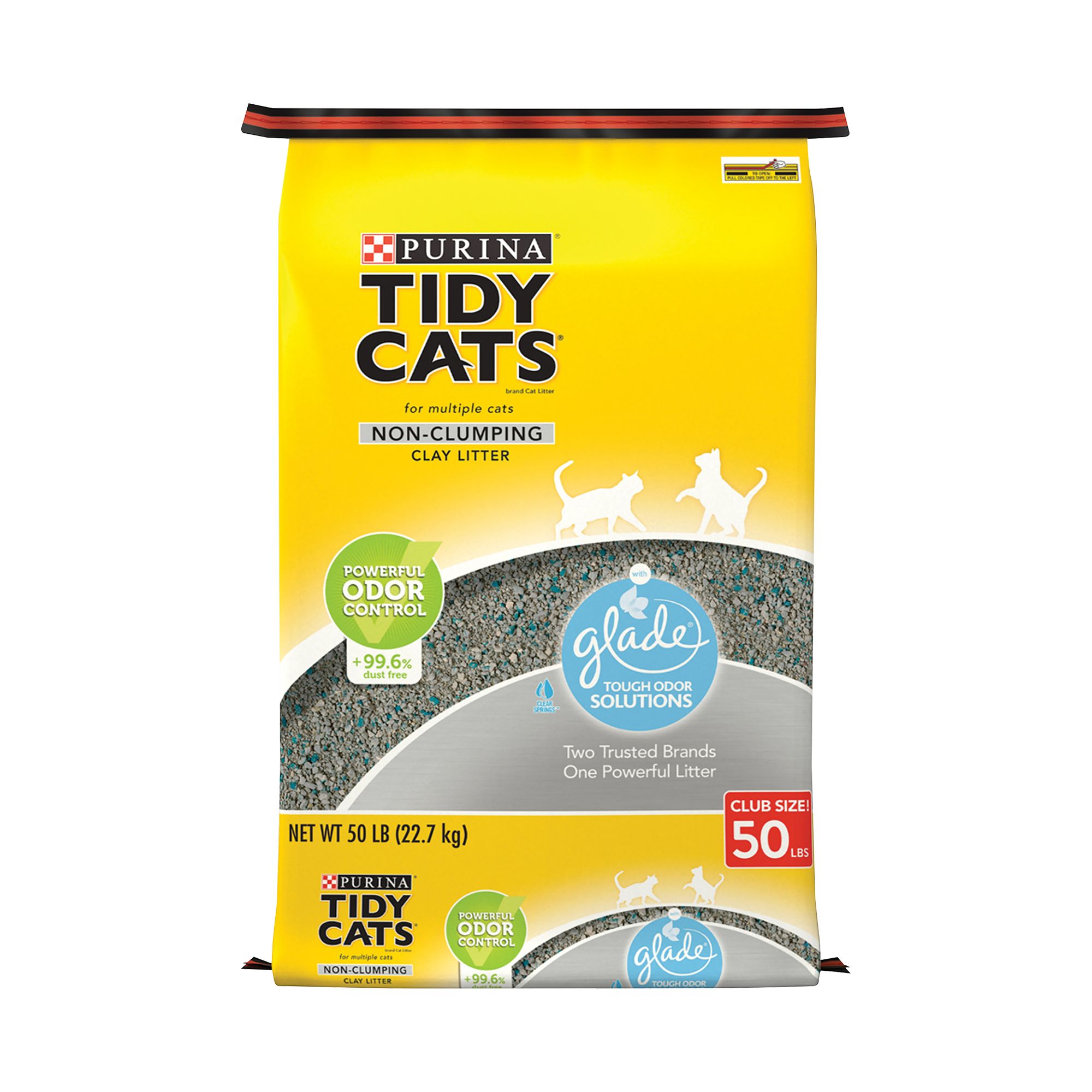 Purina® Tidy Cats® With Glade NonClumping MultiCat Clay Cat Litter Clear Springs Scent, Low Dust